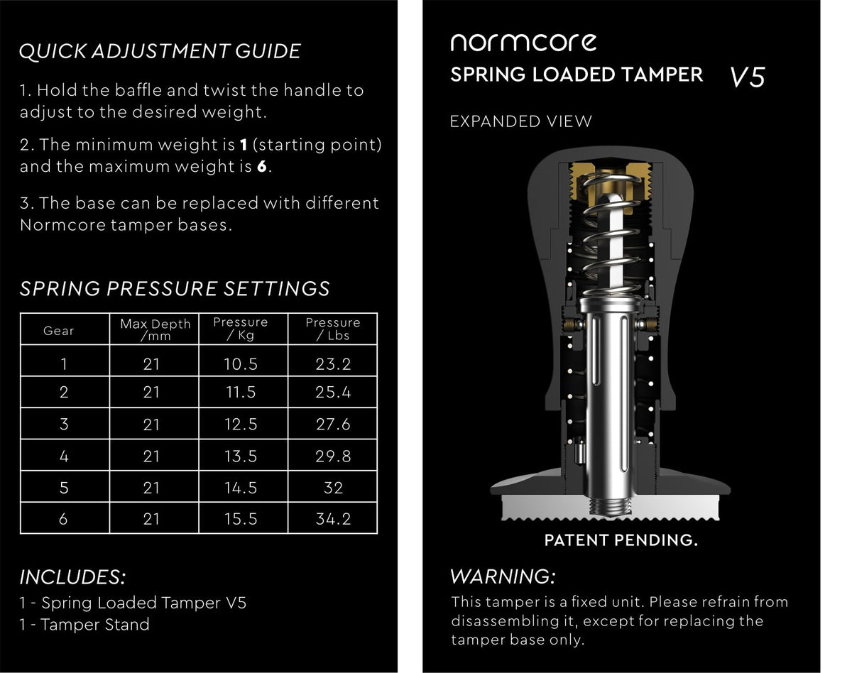 51mm Espresso Tamper V5
