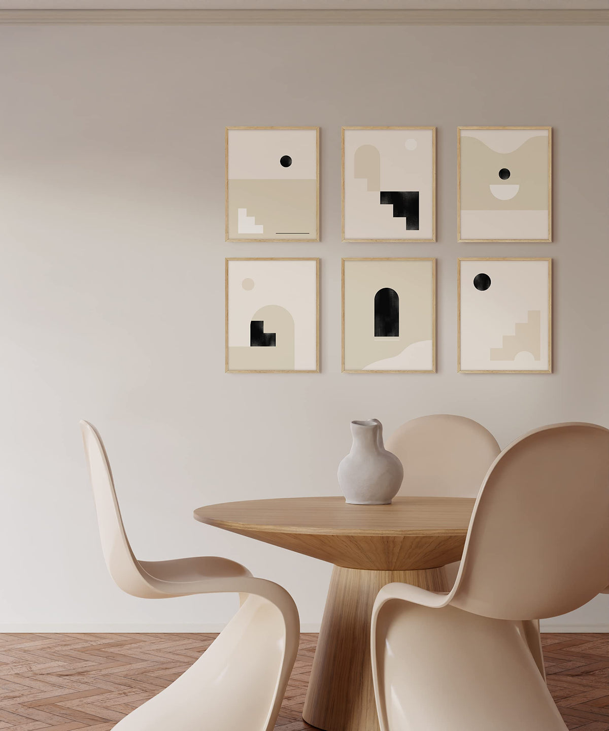 Beige Oak Wood 12x16 Picture Frame (9 Count)