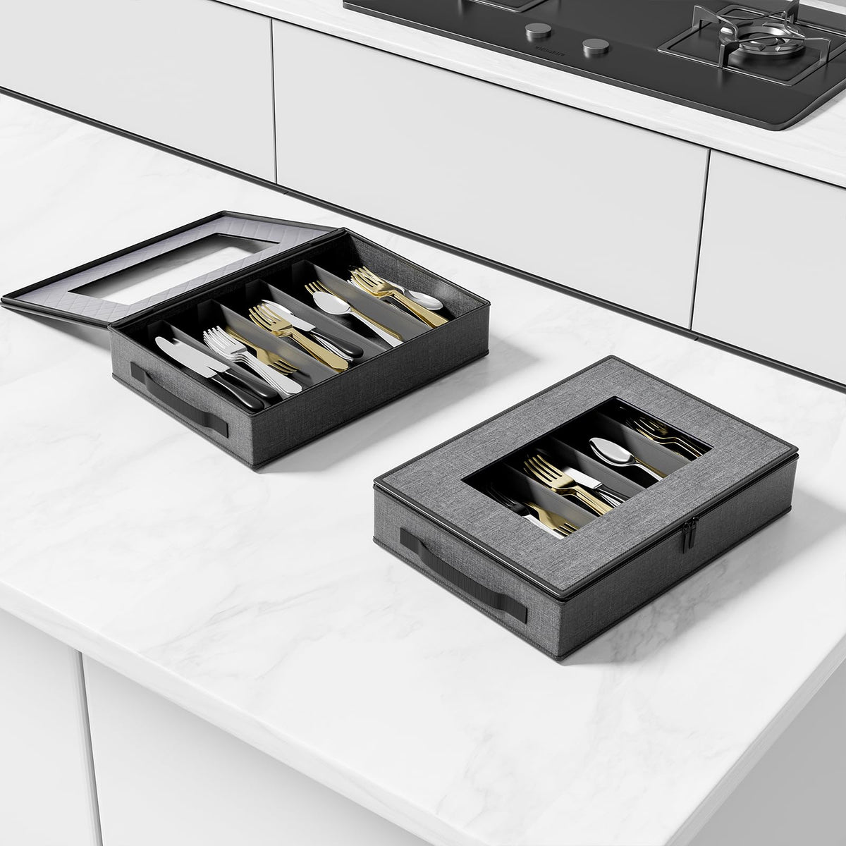 2 Pack Silverware Storage Box (2 Count)