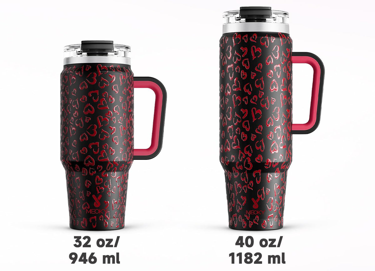 40 oz Tumbler with Handle and Straw