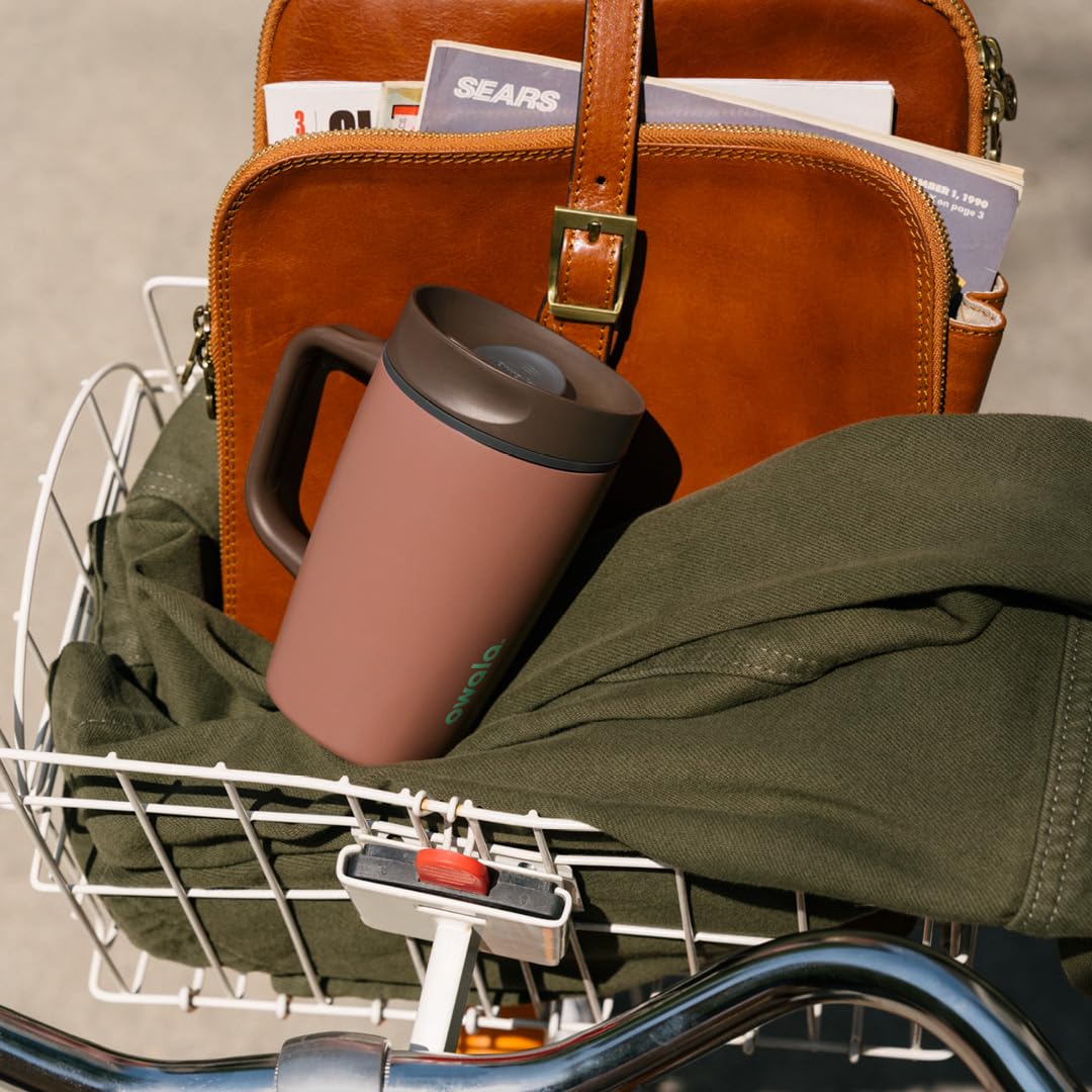 SmoothSip Slider Stainless Steel Insulated Travel Mug with Handle