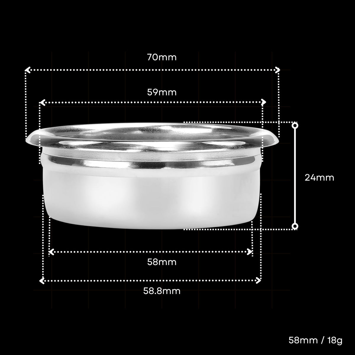 58mm High Extraction Basket