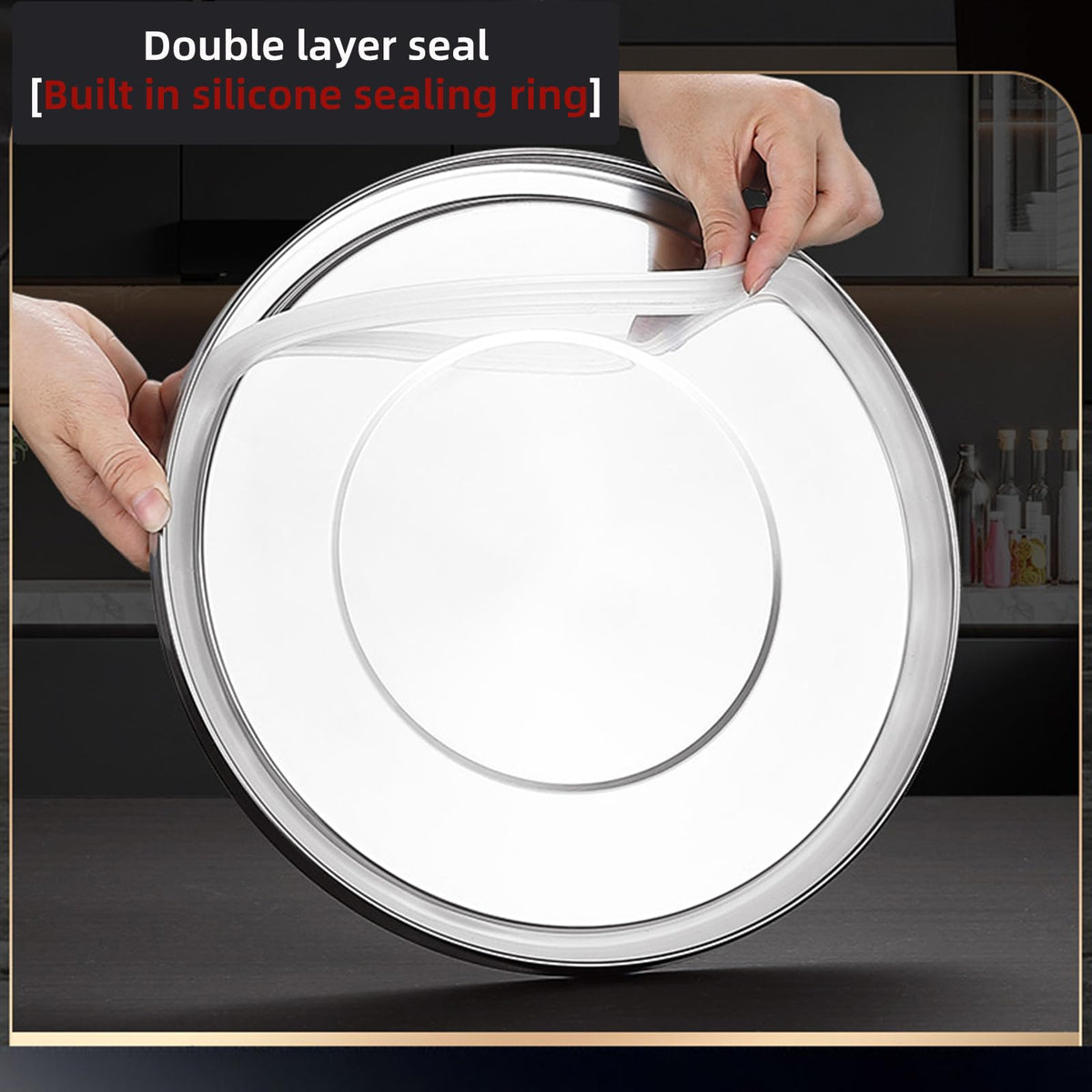 Stainless Steel Airtight Food Storage container with Lid for Pantry Kitchen