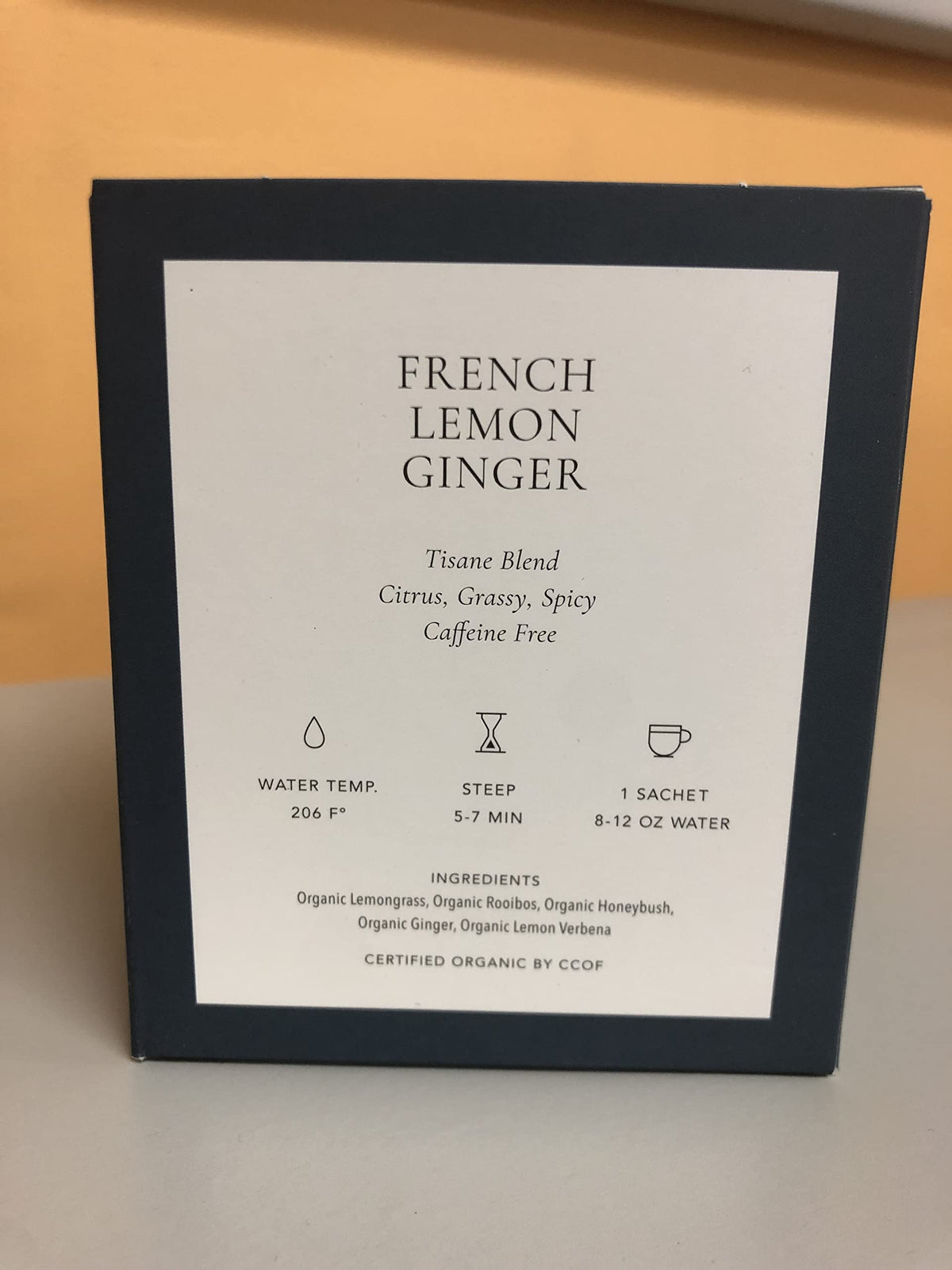 Organic French Lemon Ginger Tea Bags (12 Count)