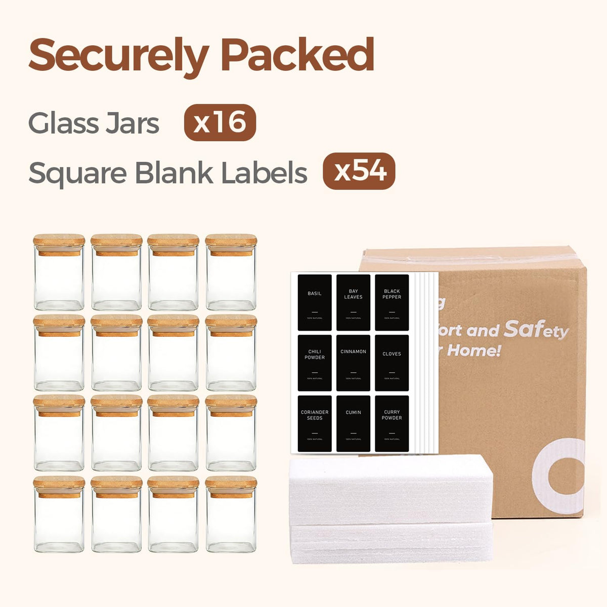 Spice Jars 4oz 16 Pack (16 Count)