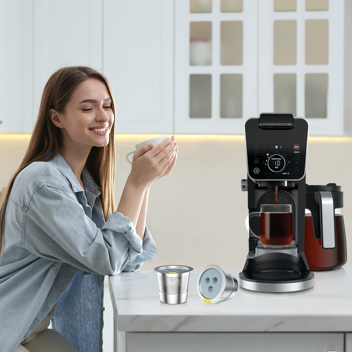 Reusable K Cups Compatible with Ninja Coffee Maker (4 Count)