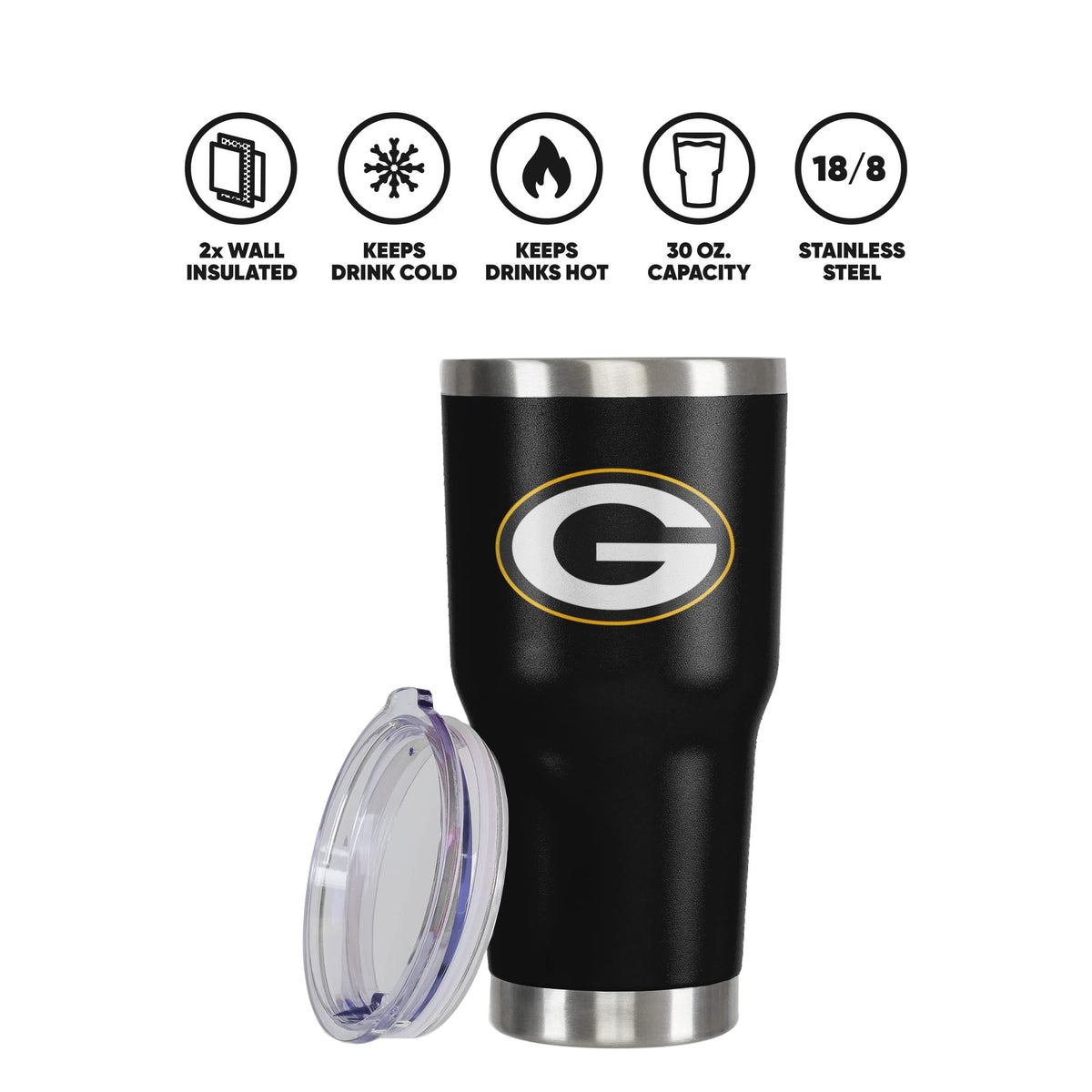 Green Bay Packers NFL Team Logo 30 oz Tumbler