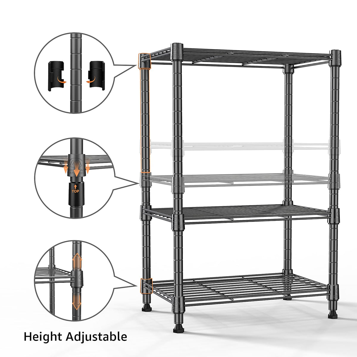 450 lbs Steel Storage Shelving 3