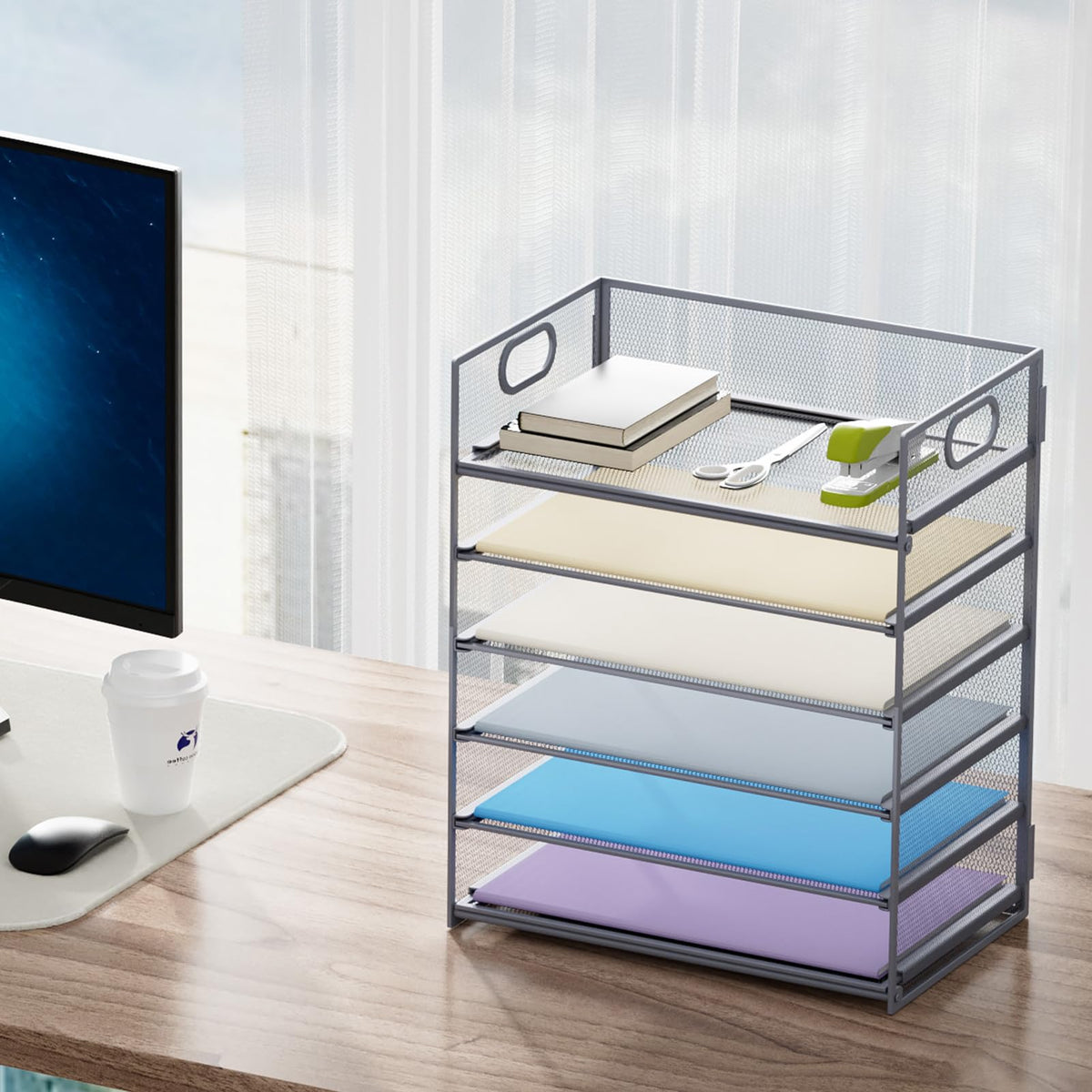 6 Tier Paper Organizer Letter Tray