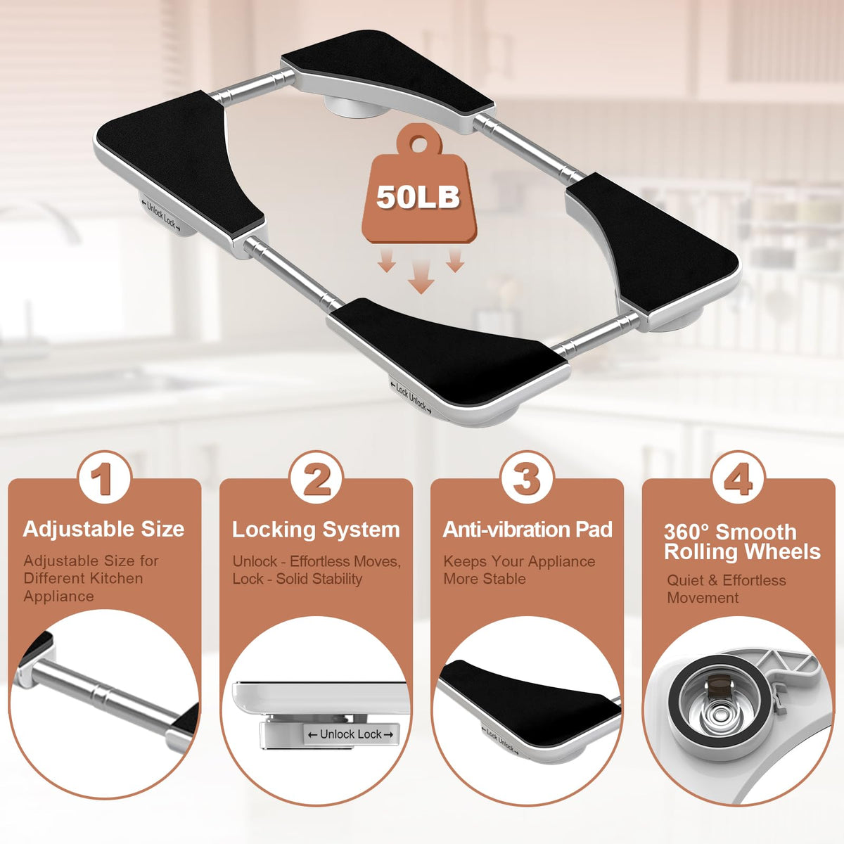 Adjustable Appliance Slider Tray