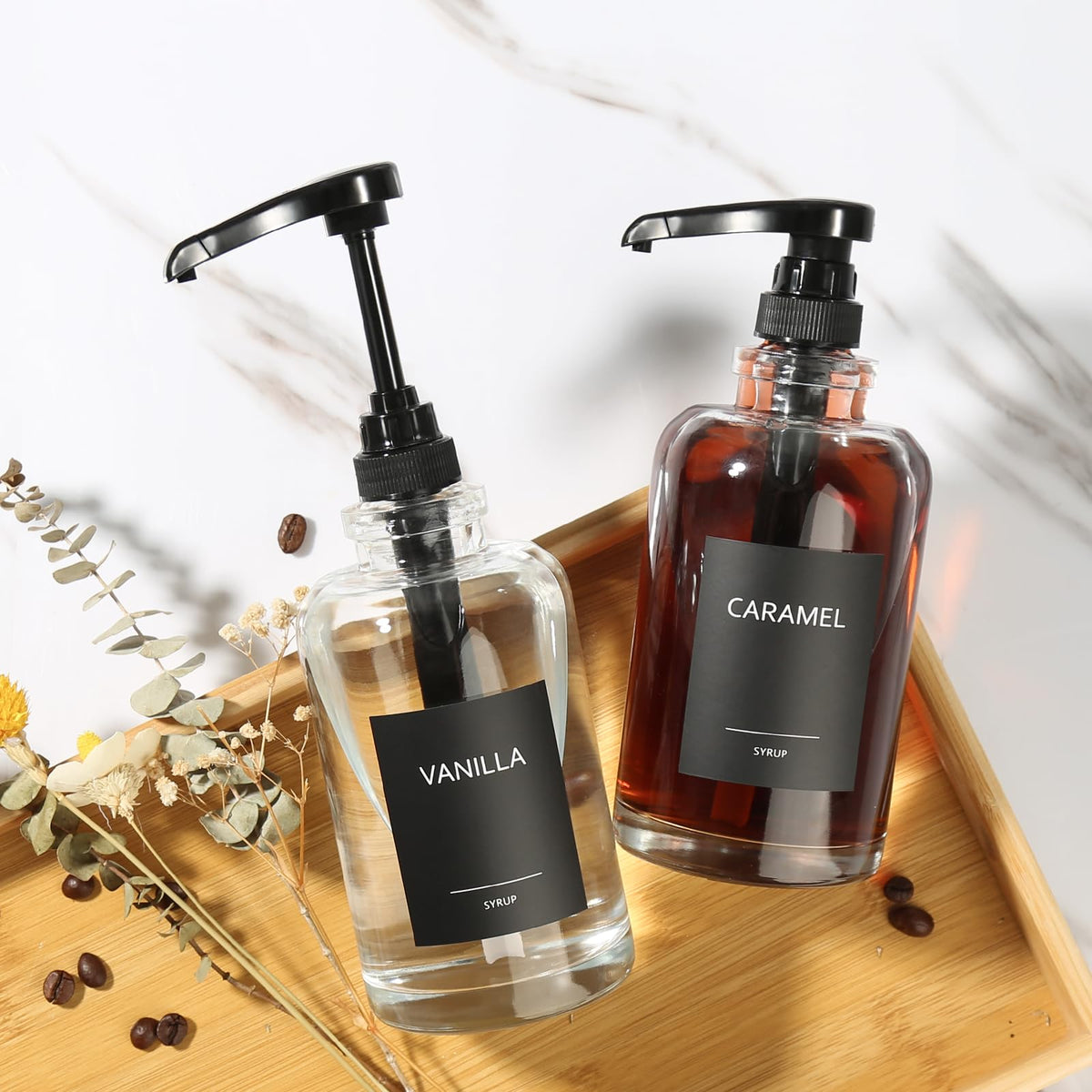 Coffee Syrup Dispenser for Coffee Bar