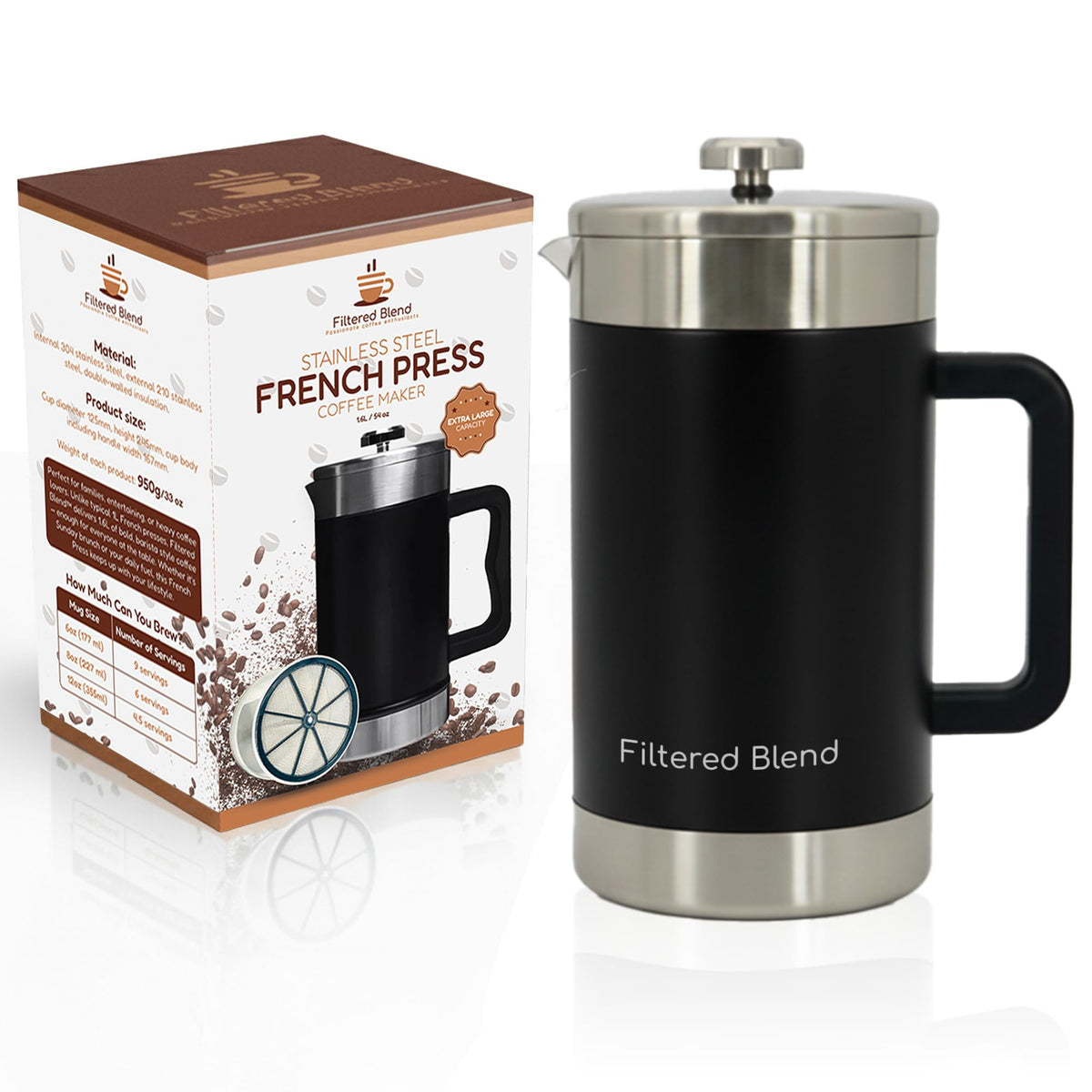 54 oz French Press Coffee Maker