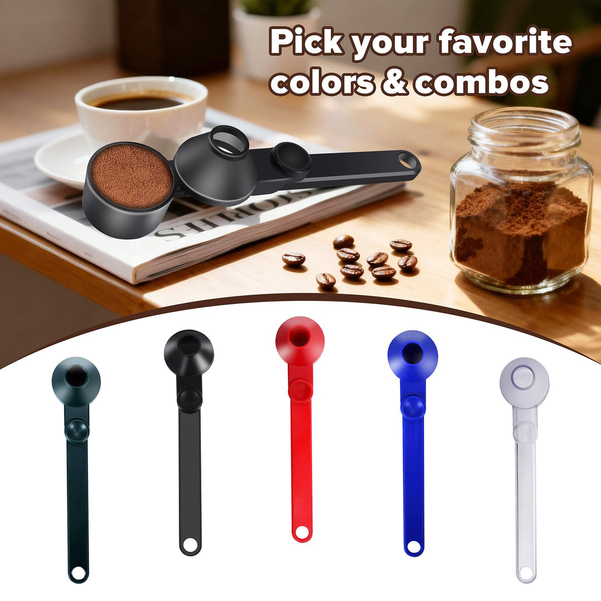 Coffee Scoop Funnel for Ground Coffee
