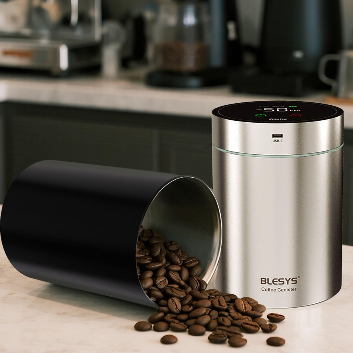 Smart Vacuum Coffee Canister