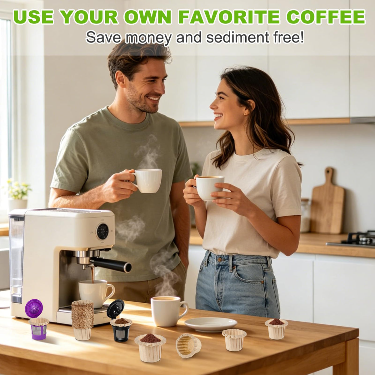 Disposable K Cup Paper Coffee Filters (300 Count)