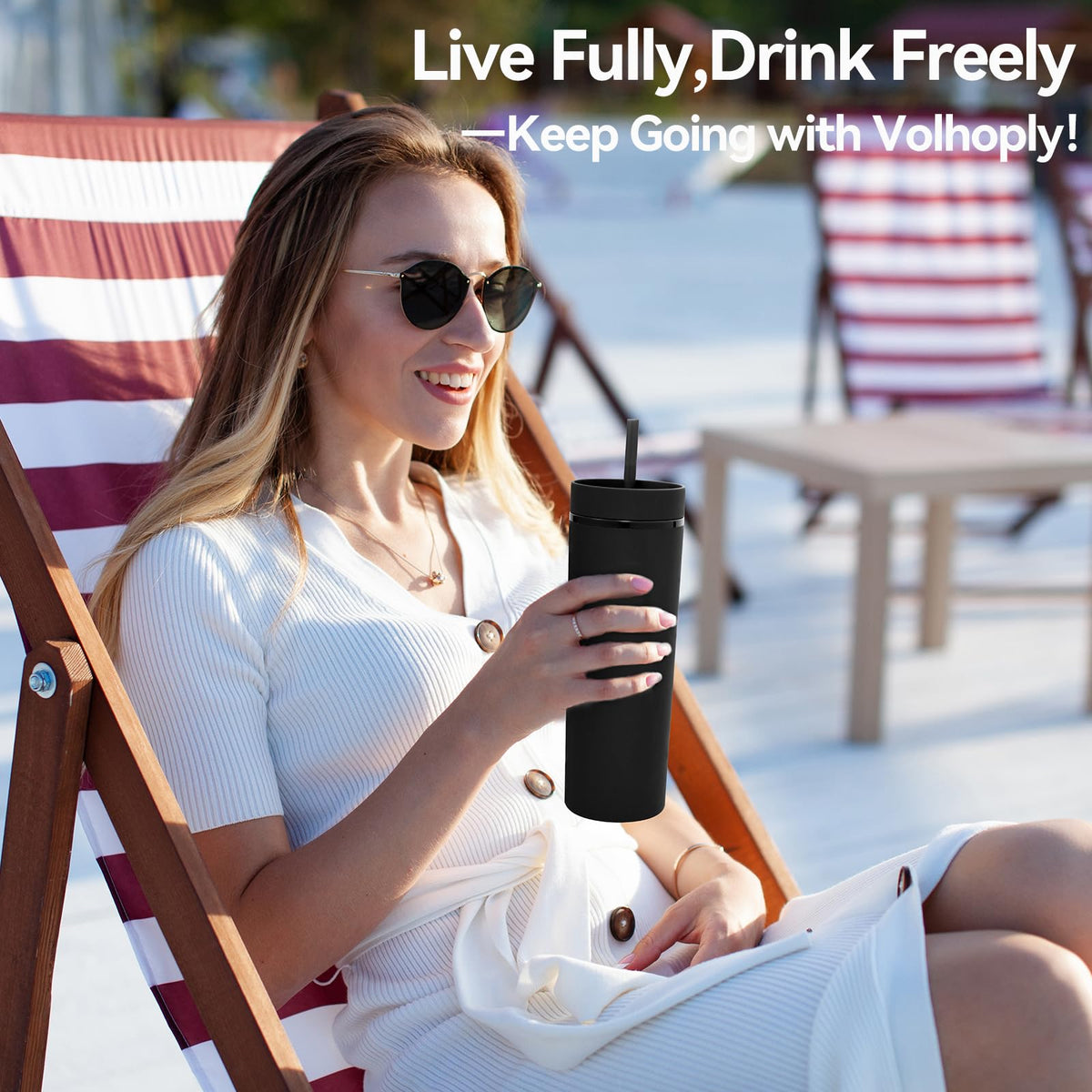 20oz Plastic Skinny Tumblers Bulk 4 Pack (4 Count)
