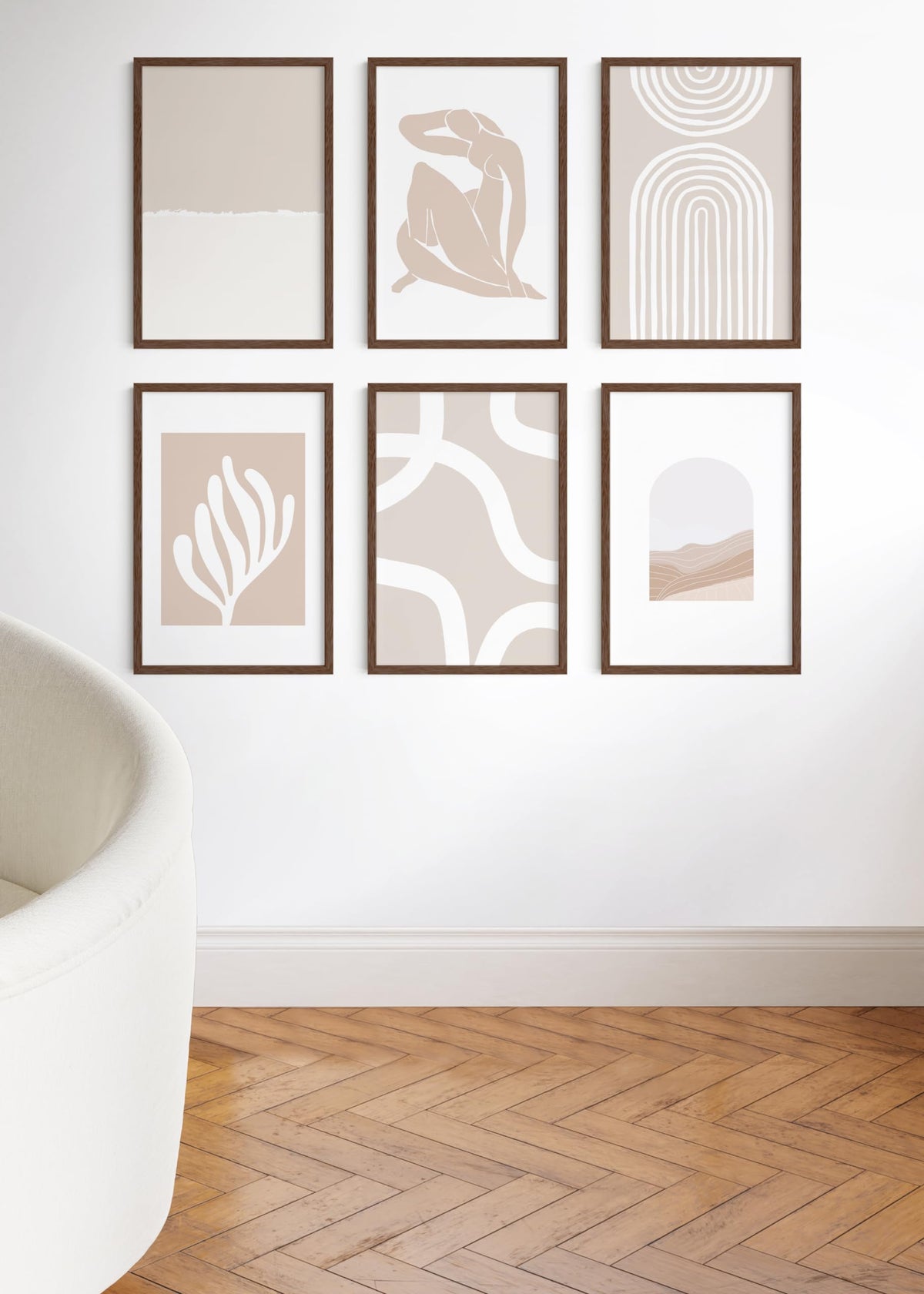 20x30 Walnut Oak Frame Set of 25 (25 Count)