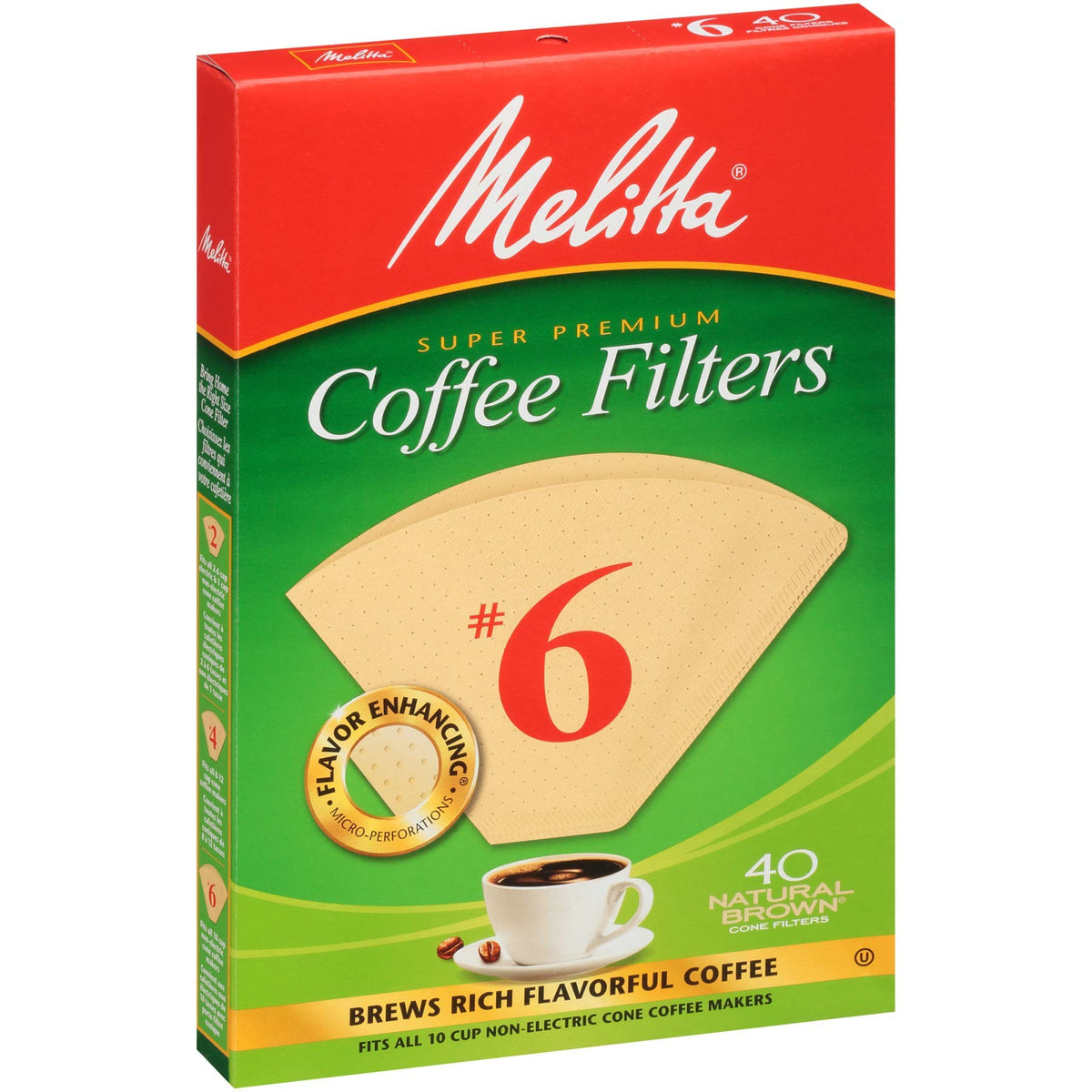 6 Cone Coffee Filters (480 Count)