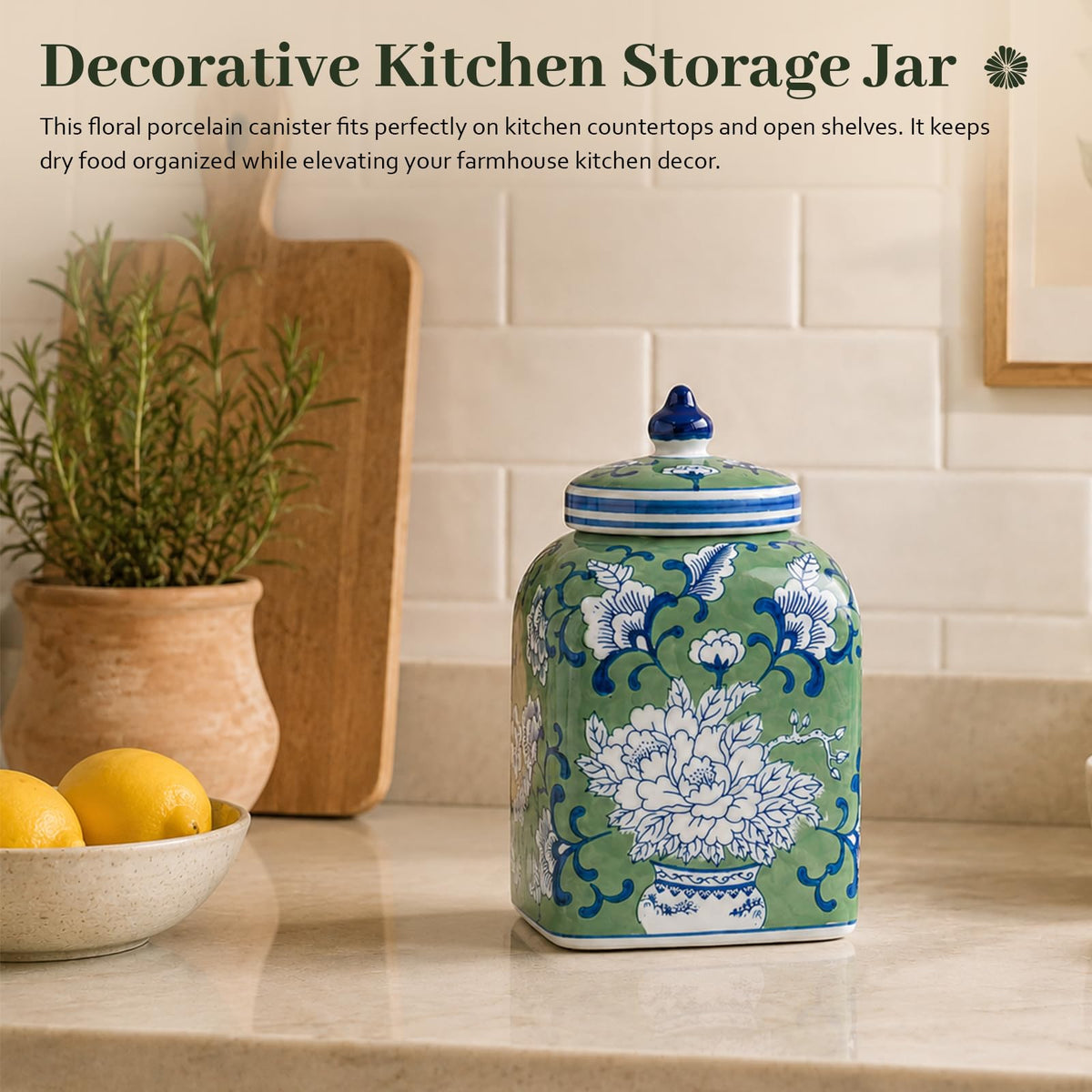 Ceramic Tea Canister with Airtight Lid