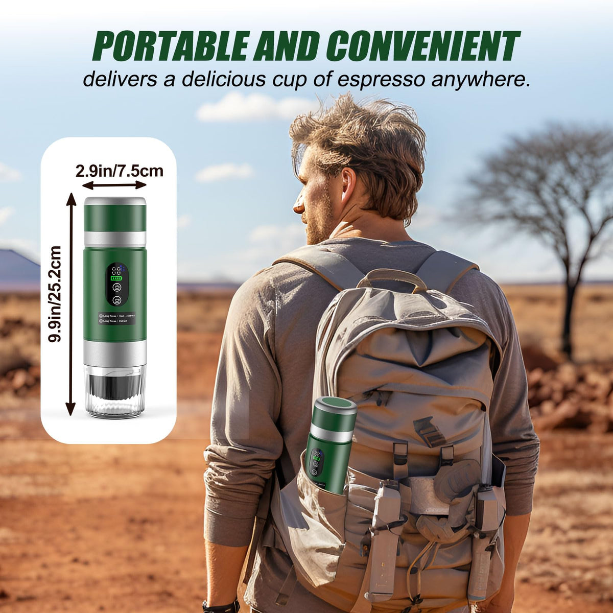 Portable Coffee Maker with Removeable Battery