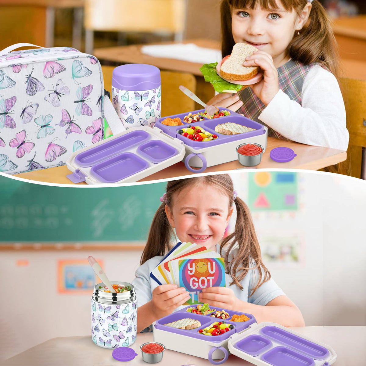 Bento Lunch Box for Kids with 12oz Soup Thermo Leak (6 Count)