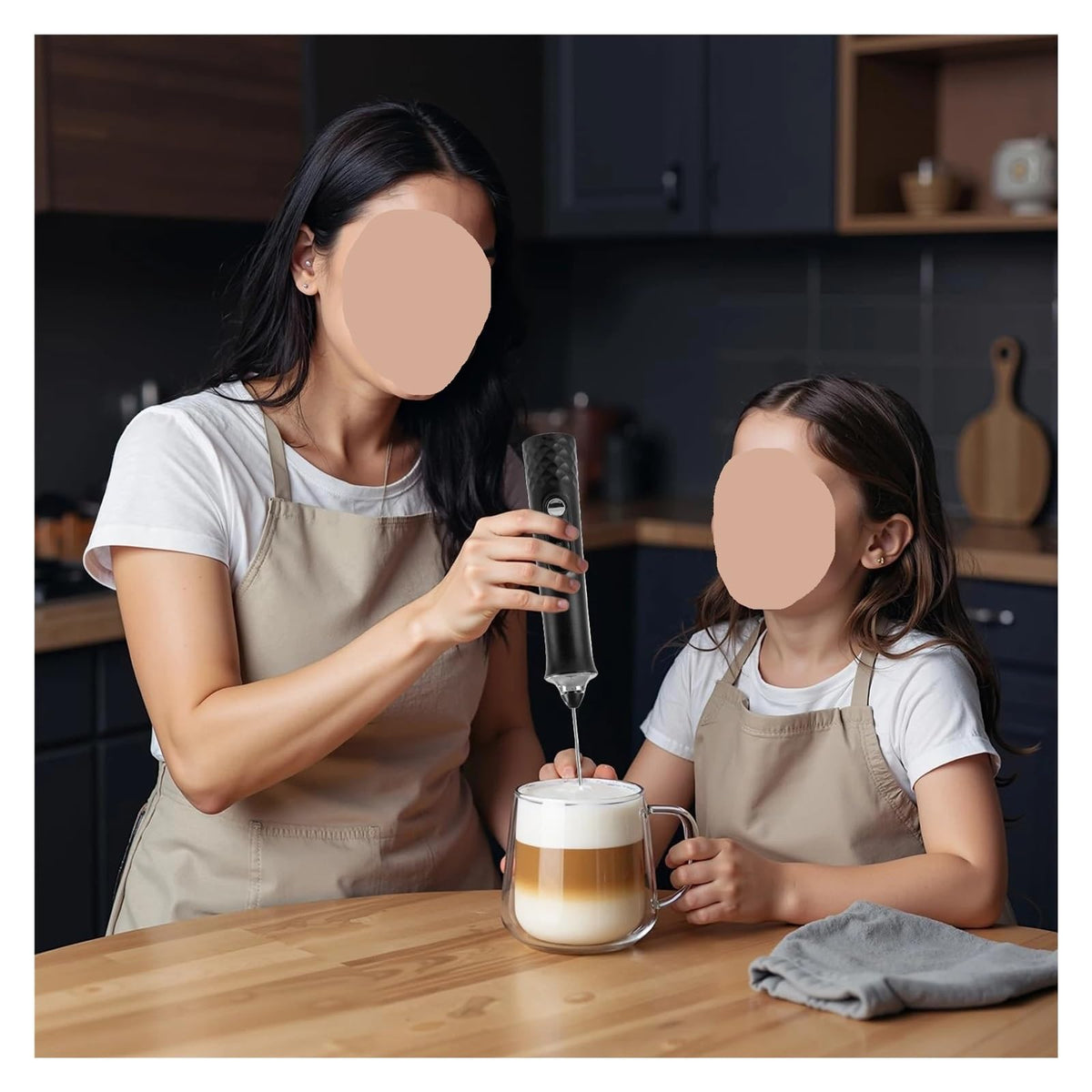 Compatible For Milk Frother Wand Coffee Handheld Foam Maker For Latte Drink Mixer
