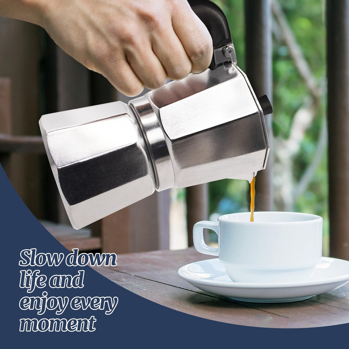 14 Cup Moka Pot Aluminum 700ml Italian Coffee Maker