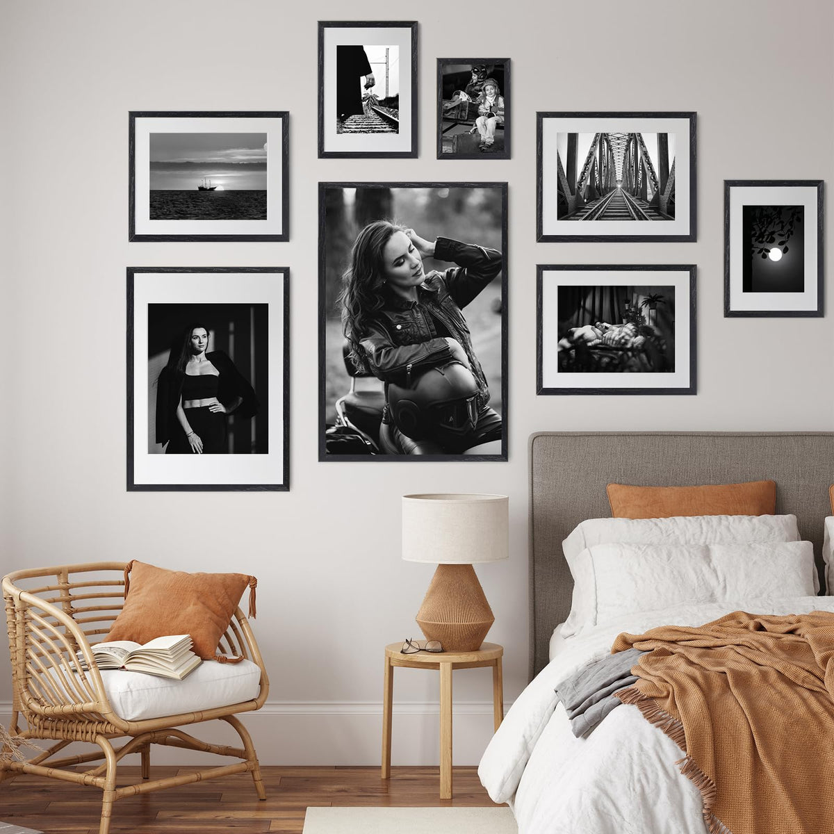 16x24 Solid Oak Wood Picture Frames (3 Count)