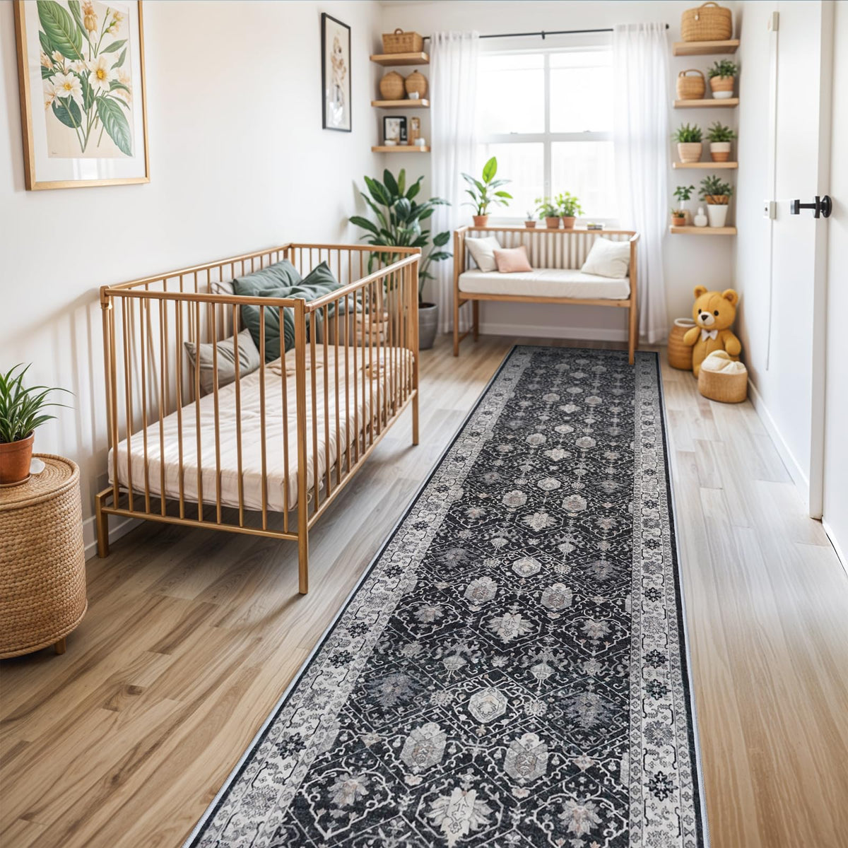 3x12 Washable Hallway Runner Rug (36 Sq Ft)