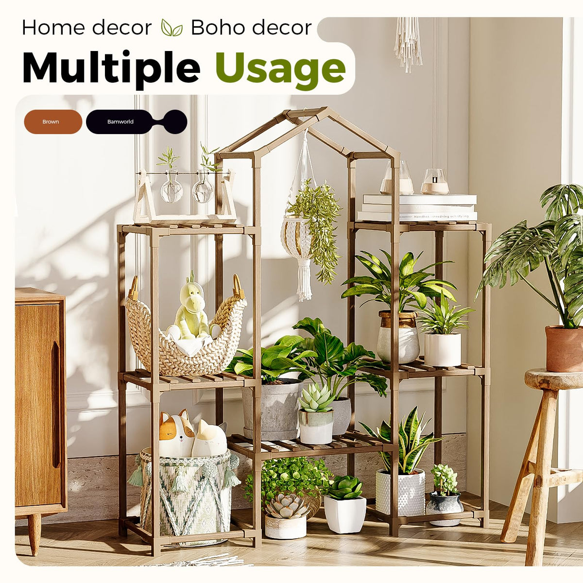 Plant Stand Indoor Hanging Plant Shelf Outdoor Large Plant Rack