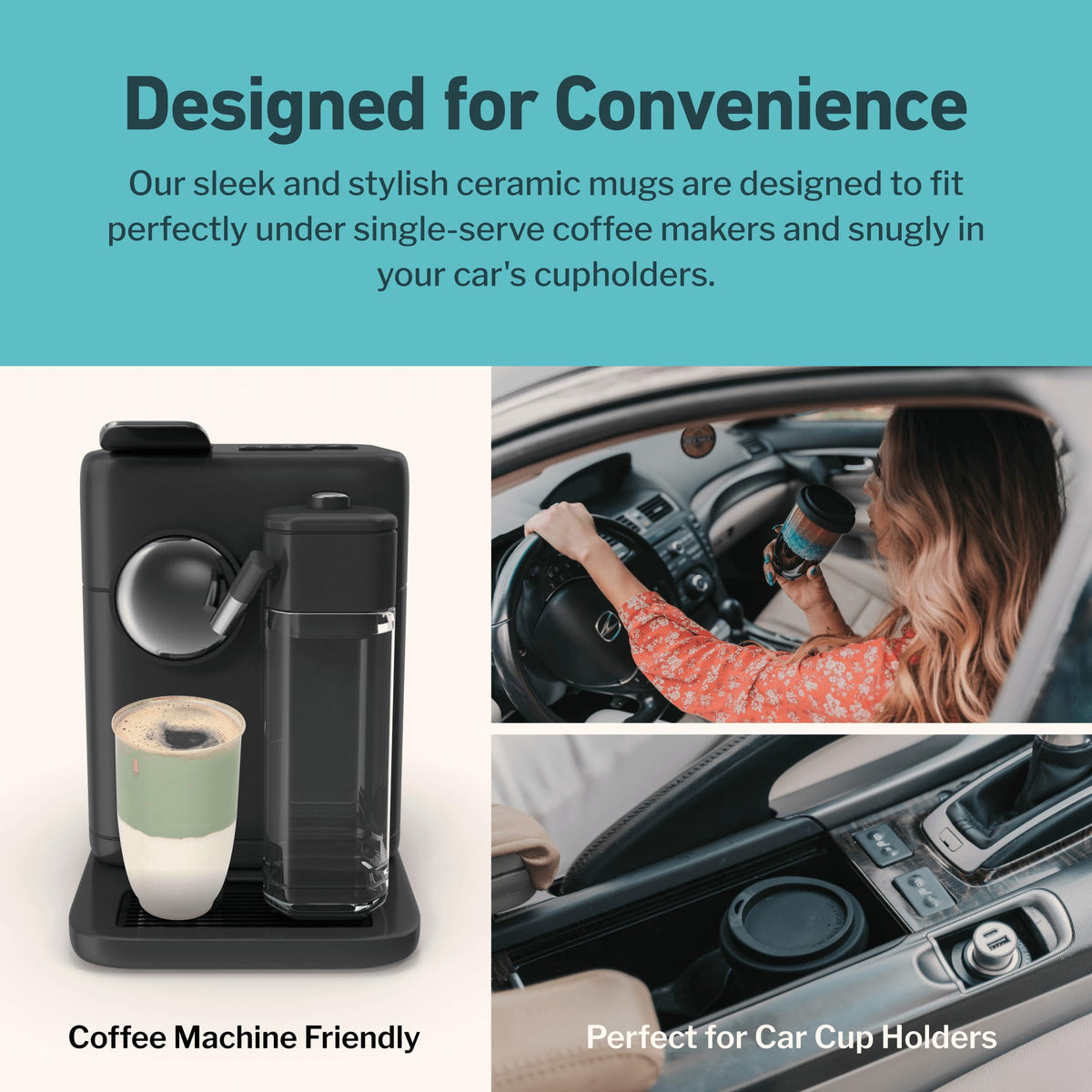 Travel Mug Ceramic To Go Coffee Mug With Lid