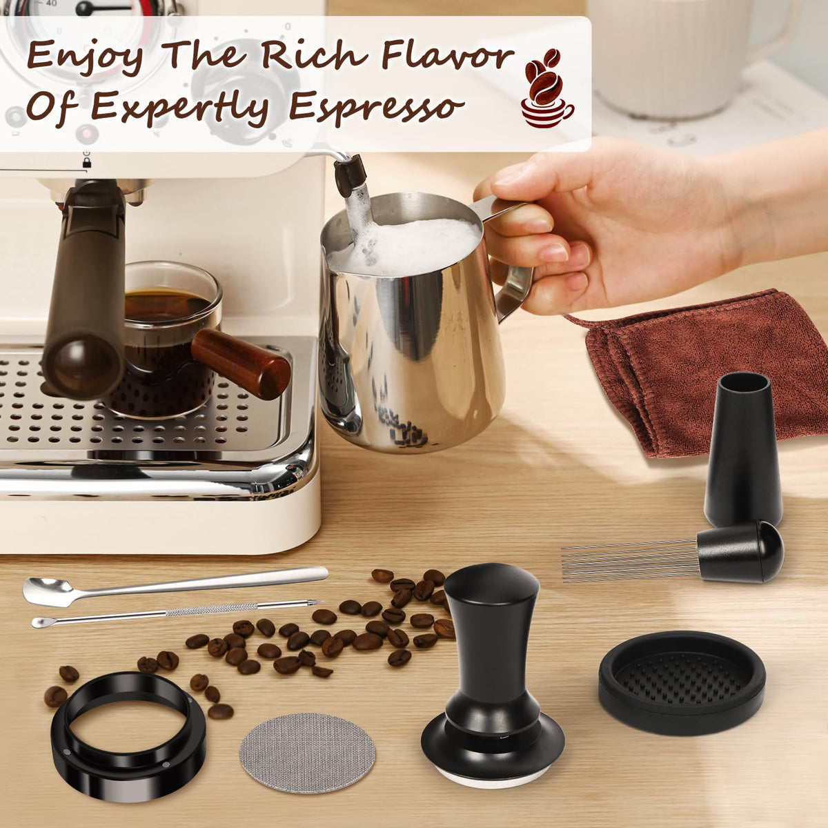 25 PCS Espresso Accessories Kit (25 Count)