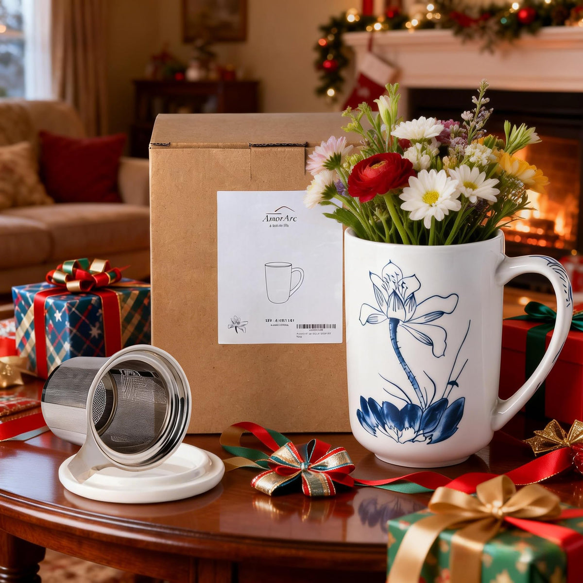 Tea Cup With Infuser and Lid