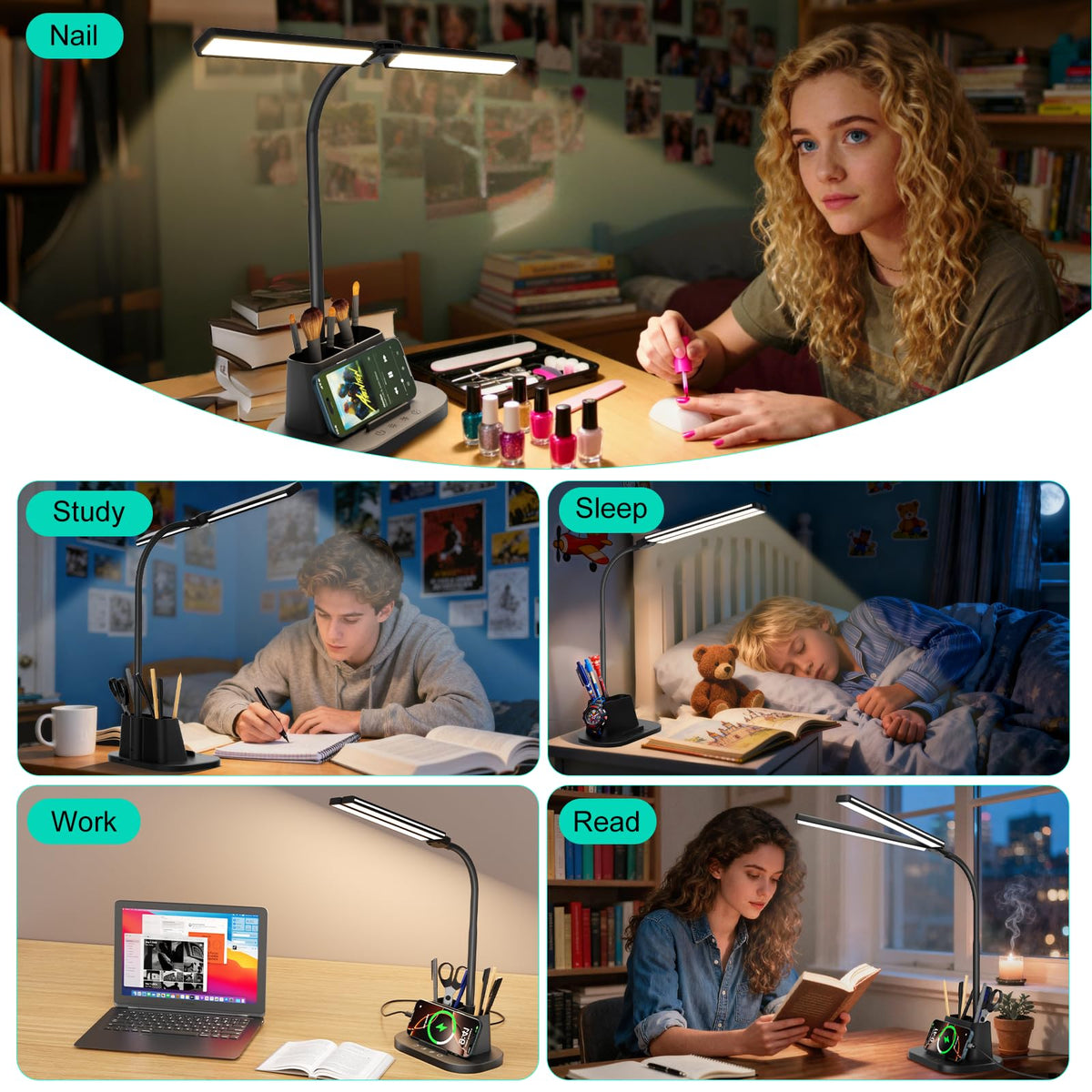 Desk Lamp with USB