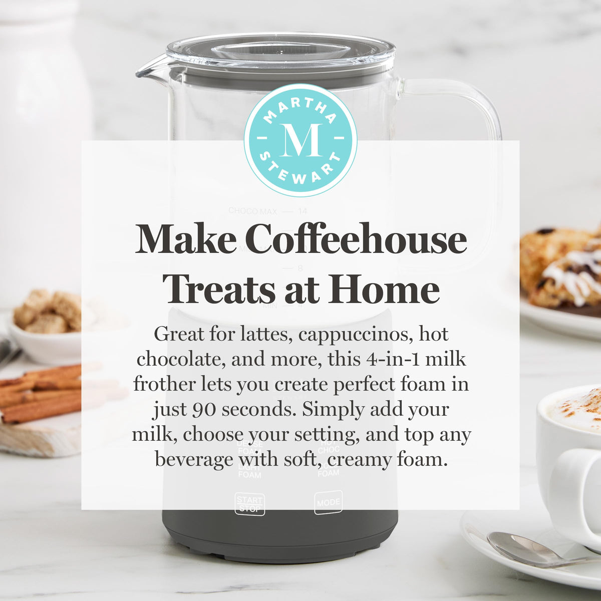 10oz Milk Frother & Steamer