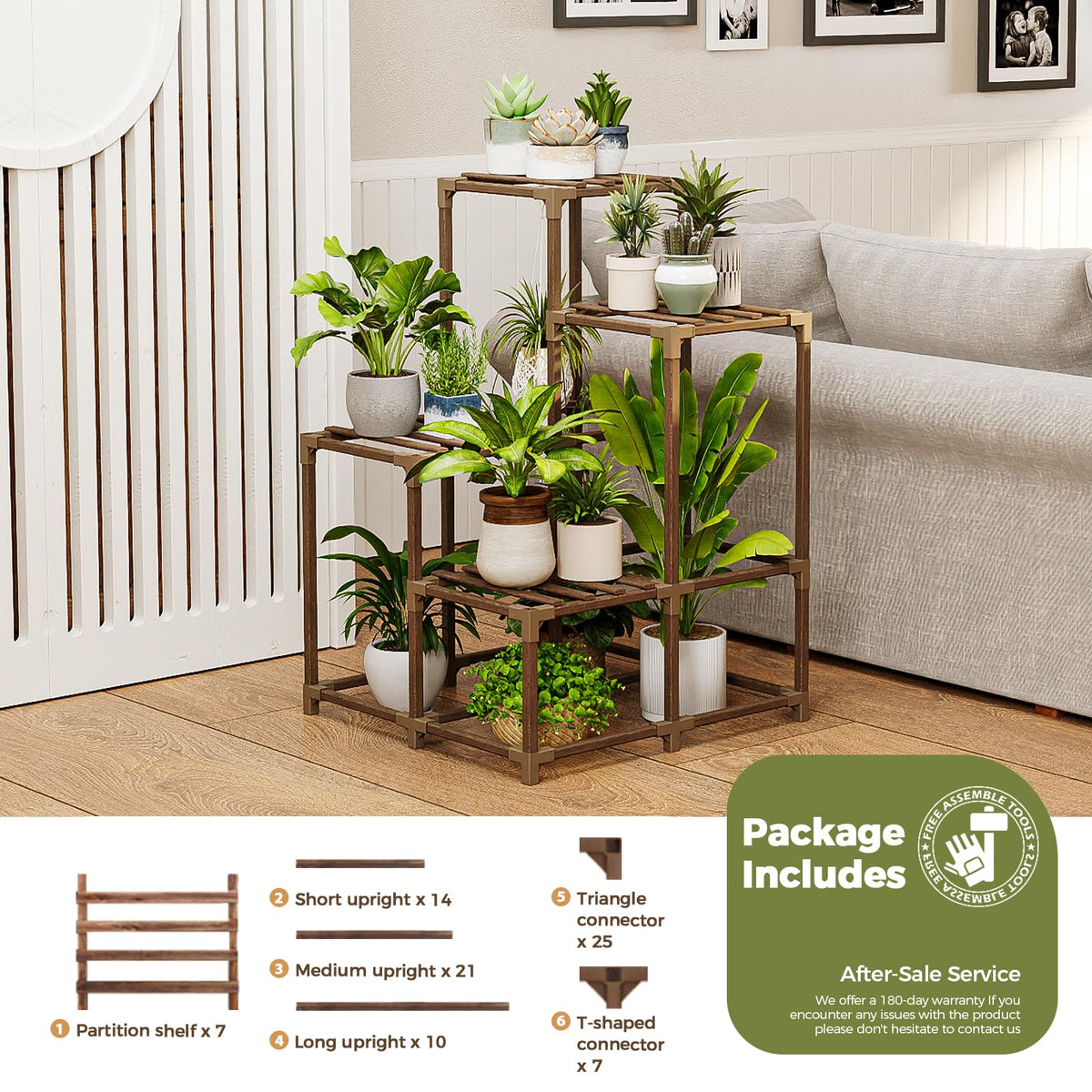 Corner Plant Stand Indoor Outdoor Plant Shelf Small Plant Table
