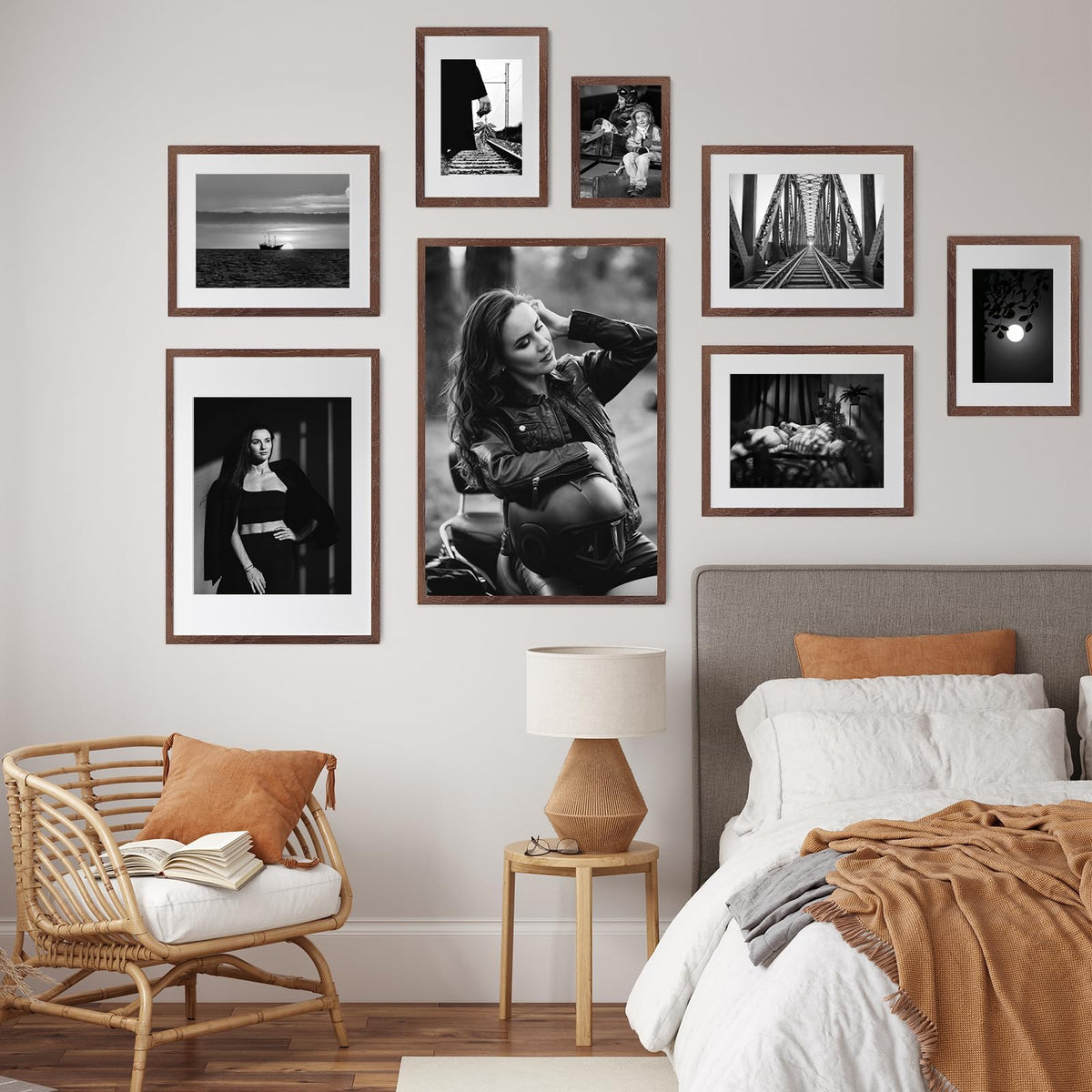 16x20 Solid Oak Wood Picture Frames (3 Count)