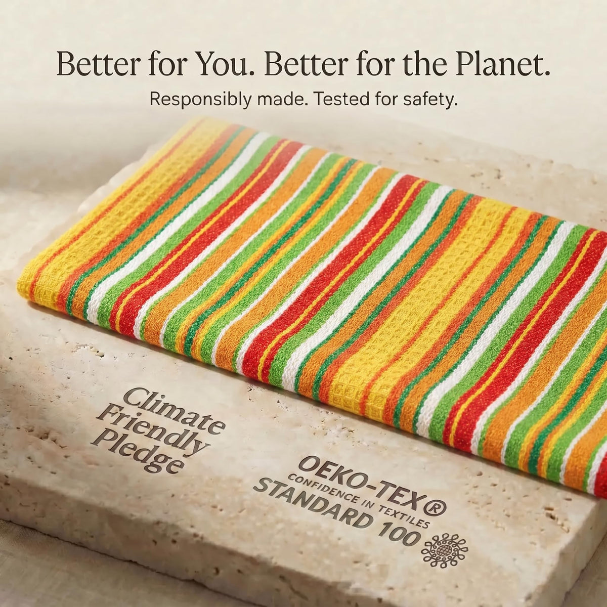 Kitchen Towels Cotton Dish Towels 20”x30” (6 Count)