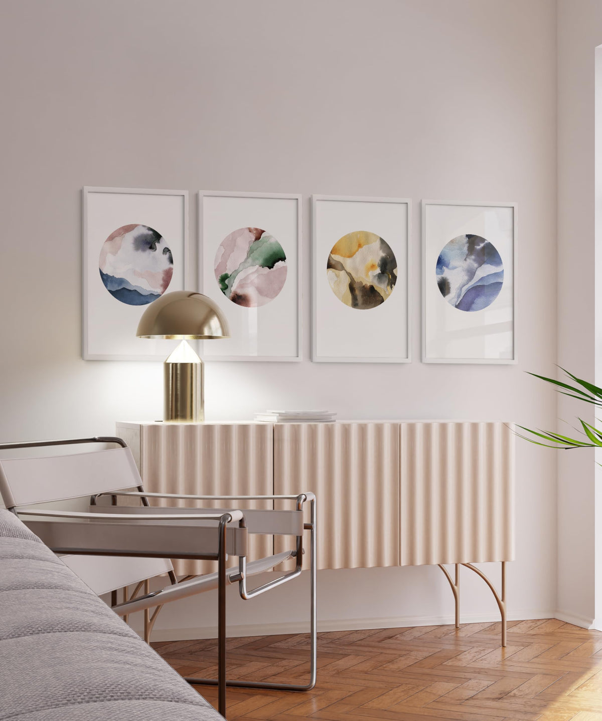 20x30 White Aluminum Frame Set of 4