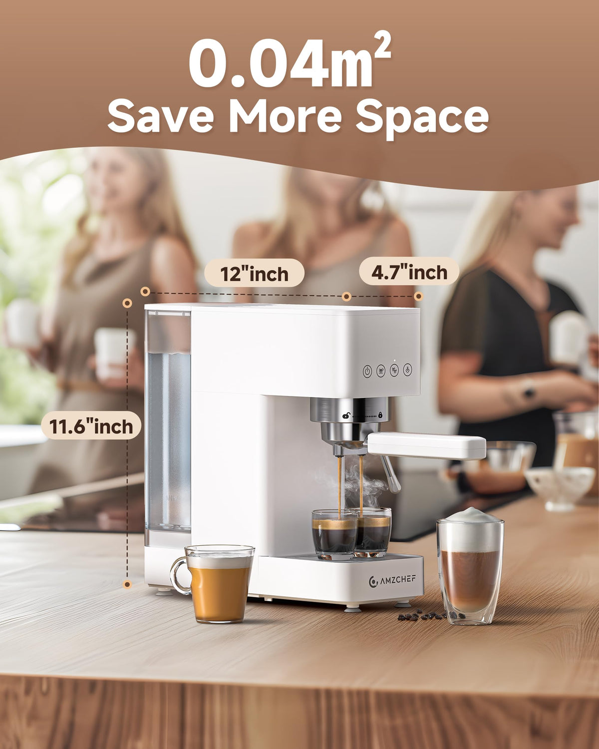 Compact Espresso Machine 20 Bar