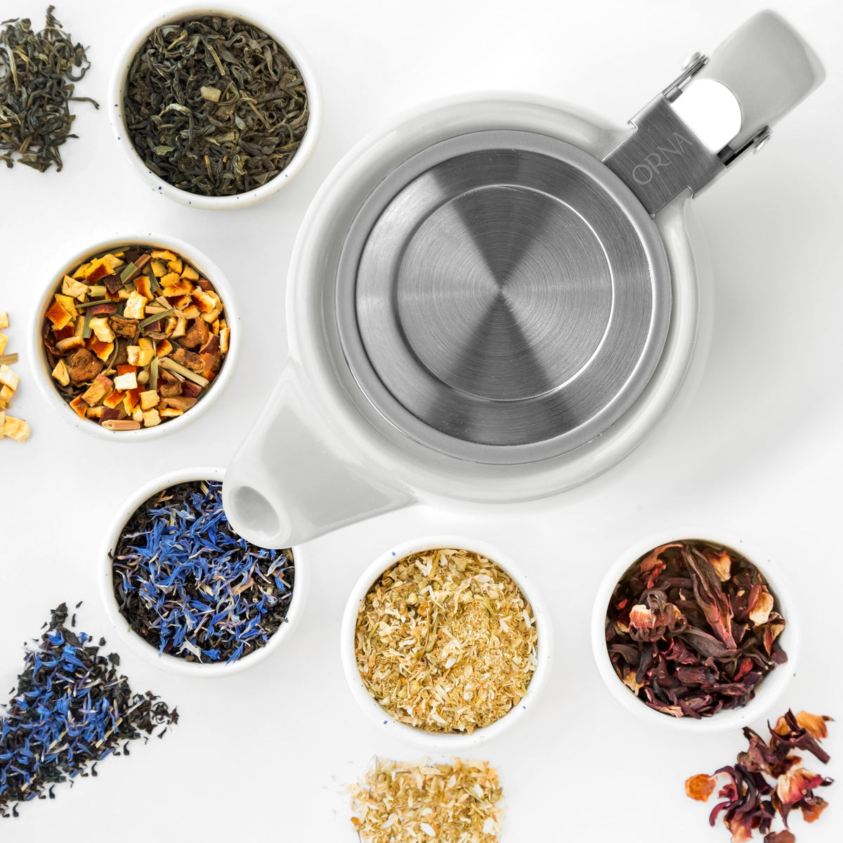 ORNA Ceramic Teapot with Tea Infuser