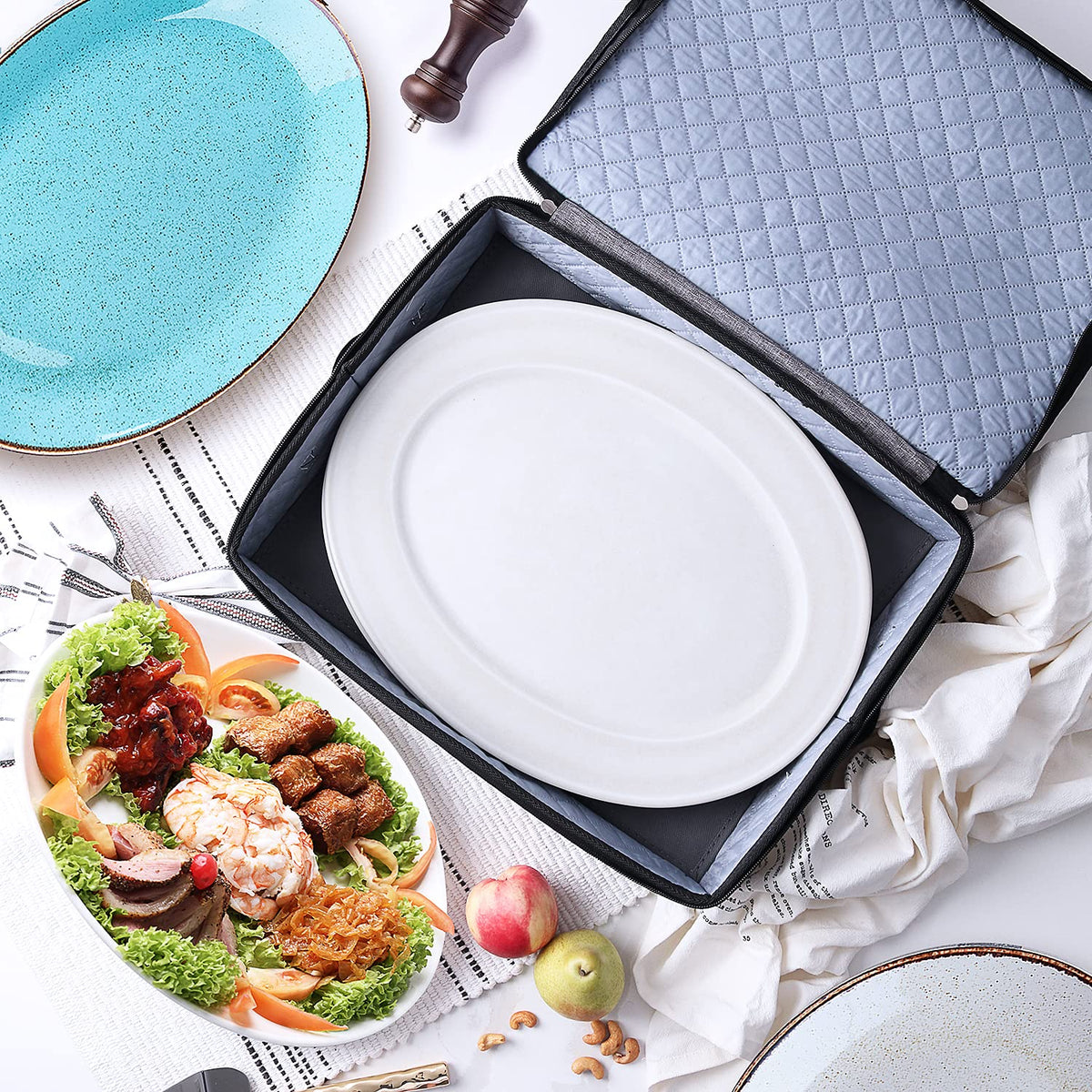 Fine China Storage Containers Hard Shell 6 Piece Set