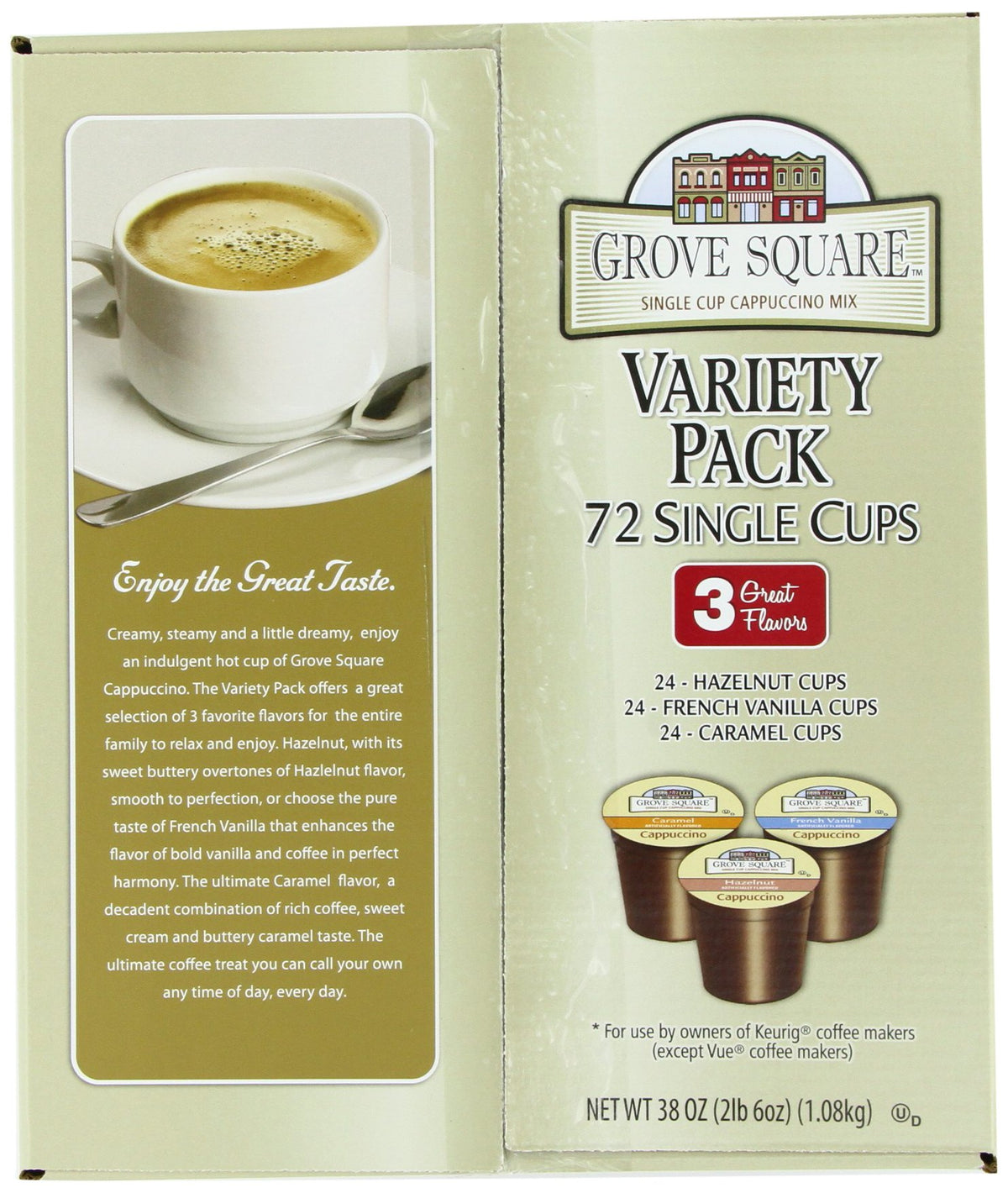 Cappuccino Pods (72 Count)