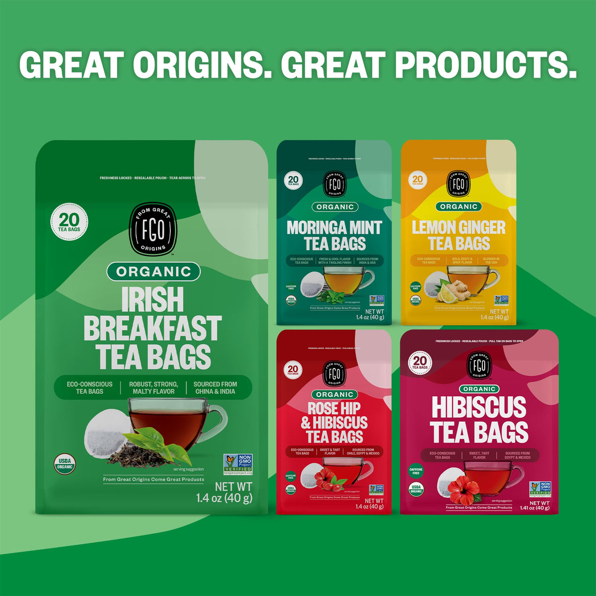 Organic Irish Breakfast Tea (20 Count)