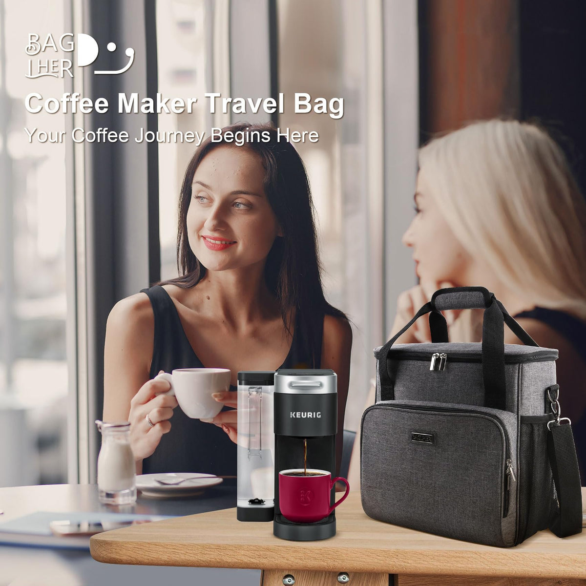 Coffee Maker Travel Bag Compatible with Keurig K