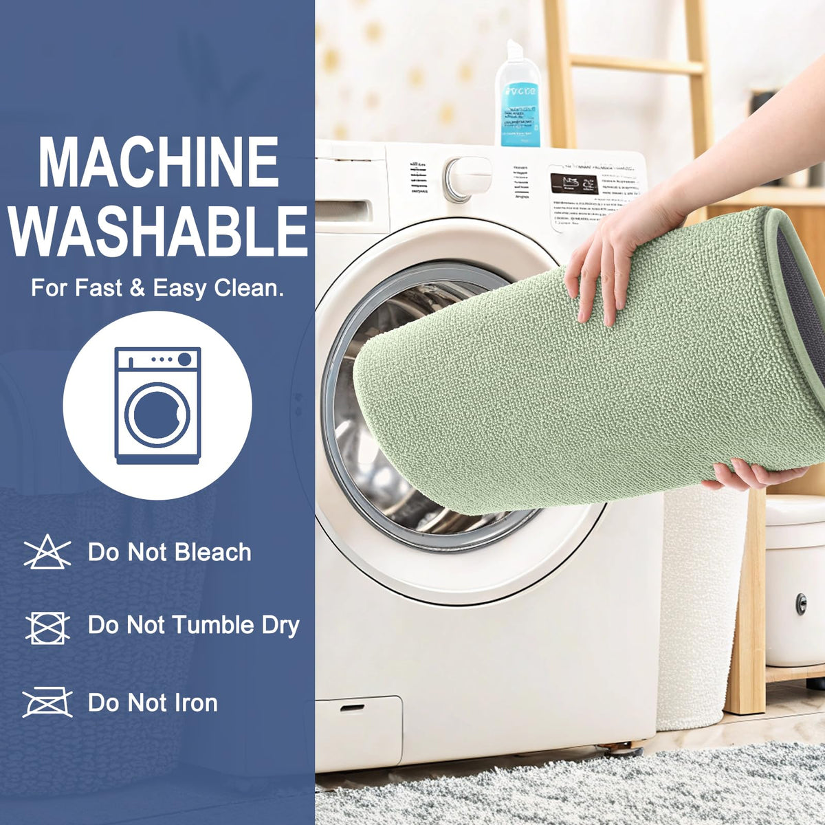 Memory Foam Large Bathroom Rug 59x35