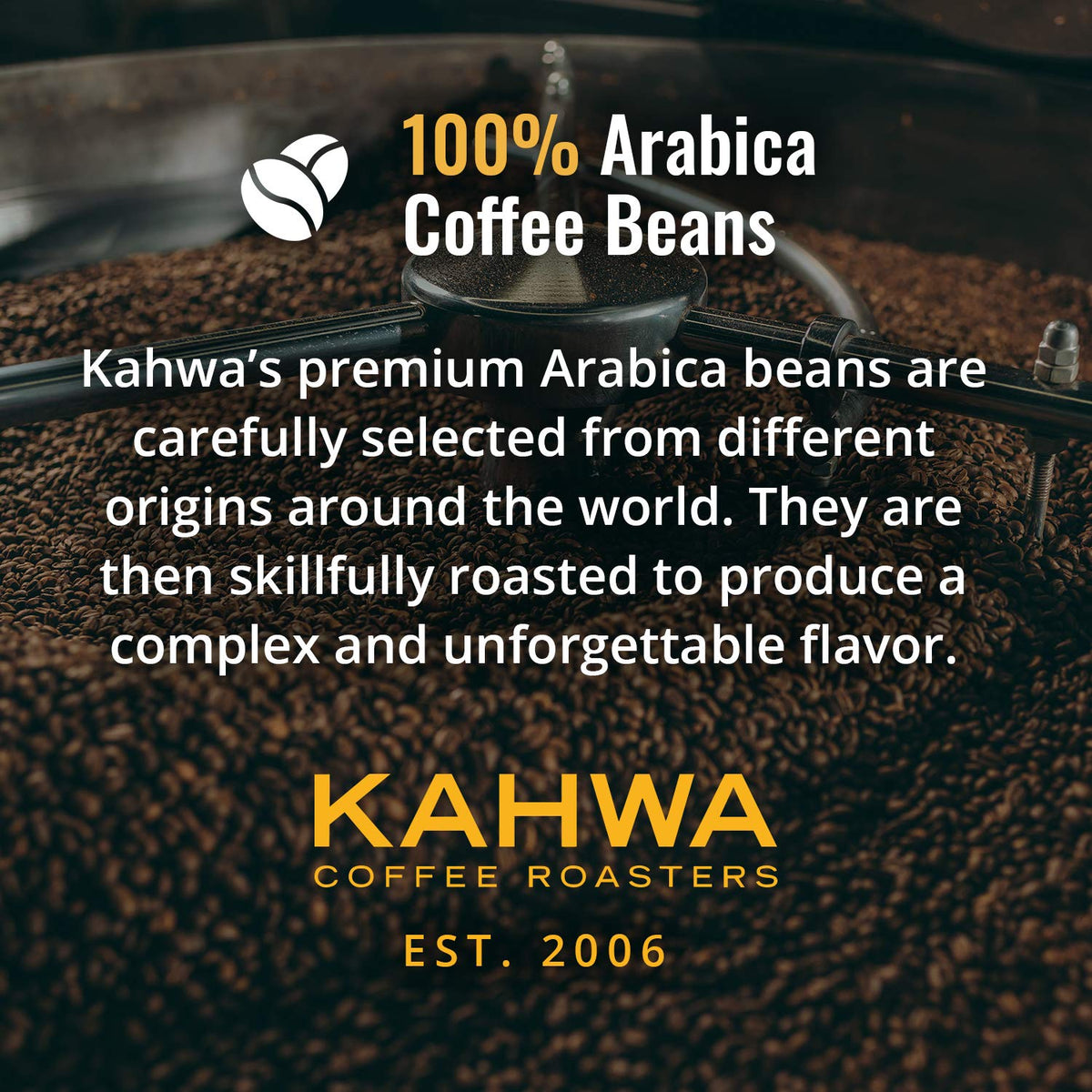 Kahwa Coffee Sirocco Medium Dark Roast House Blend (16 Ounce)