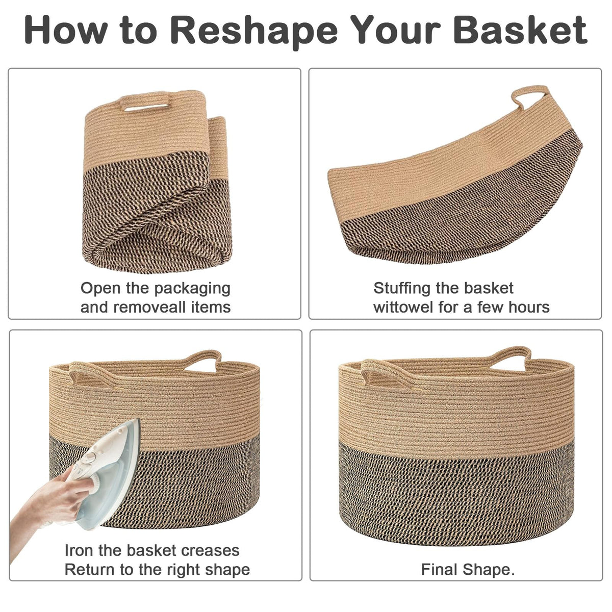 115L Extra Large Blanket Basket