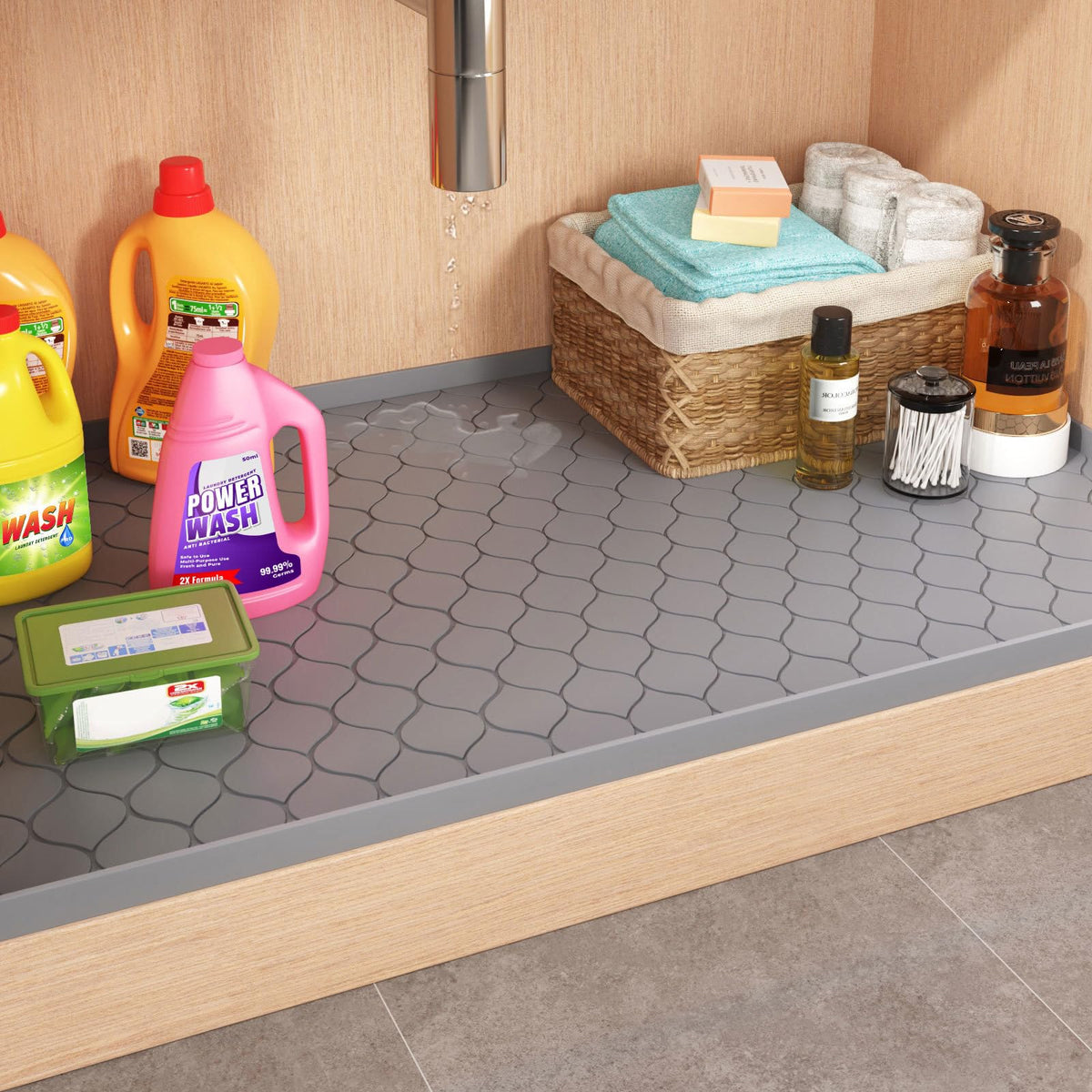 Waterproof Under Sink Mat 40" x 19"