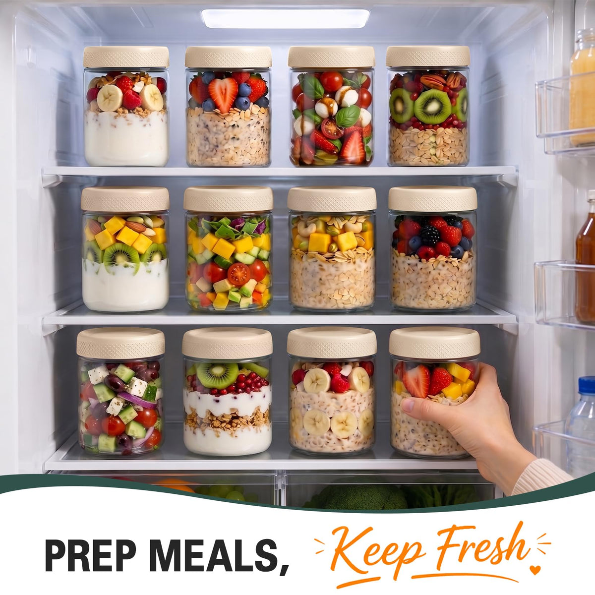 16oz Jars with Lids (12 Count)
